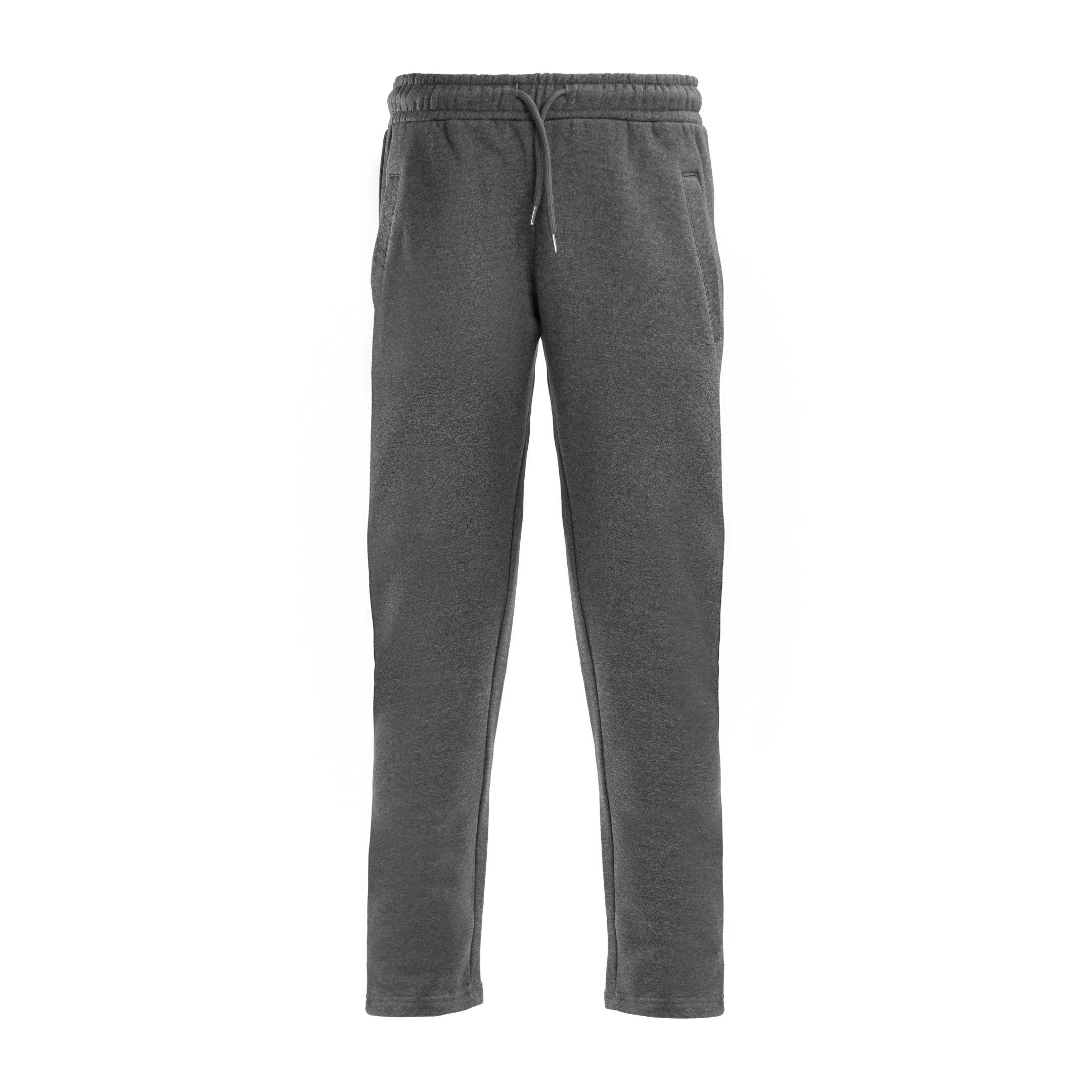 Hometex Premium Textiles Jogger offenem Baumwolle Basic mit und Freizeithose, 60% Jogginghose als Sporthose Unisex Ideal Baumwolle Anthrazit, Trainingshose, Polyester & 40% Jogginghose Polyester, aus Beinabschluss