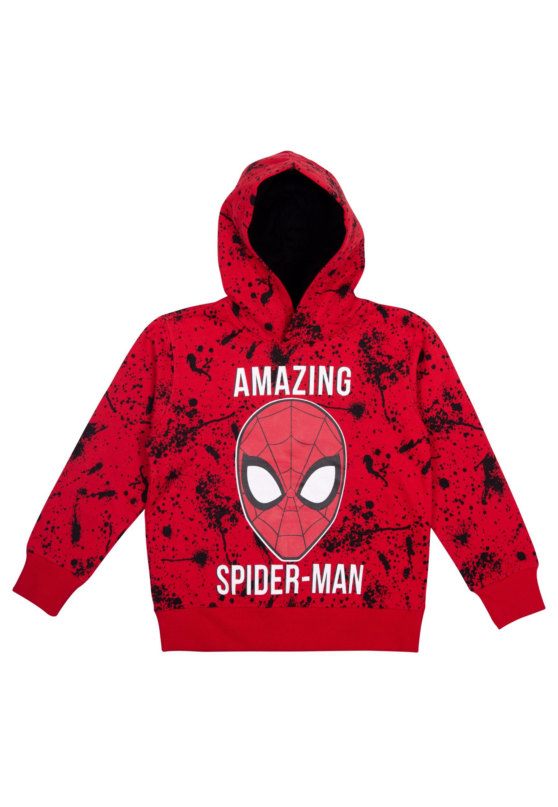 United Labels® Sweatshirt Marvel Spiderman Hoodie für Jungen - Kapuzenpullover Pullover Rot