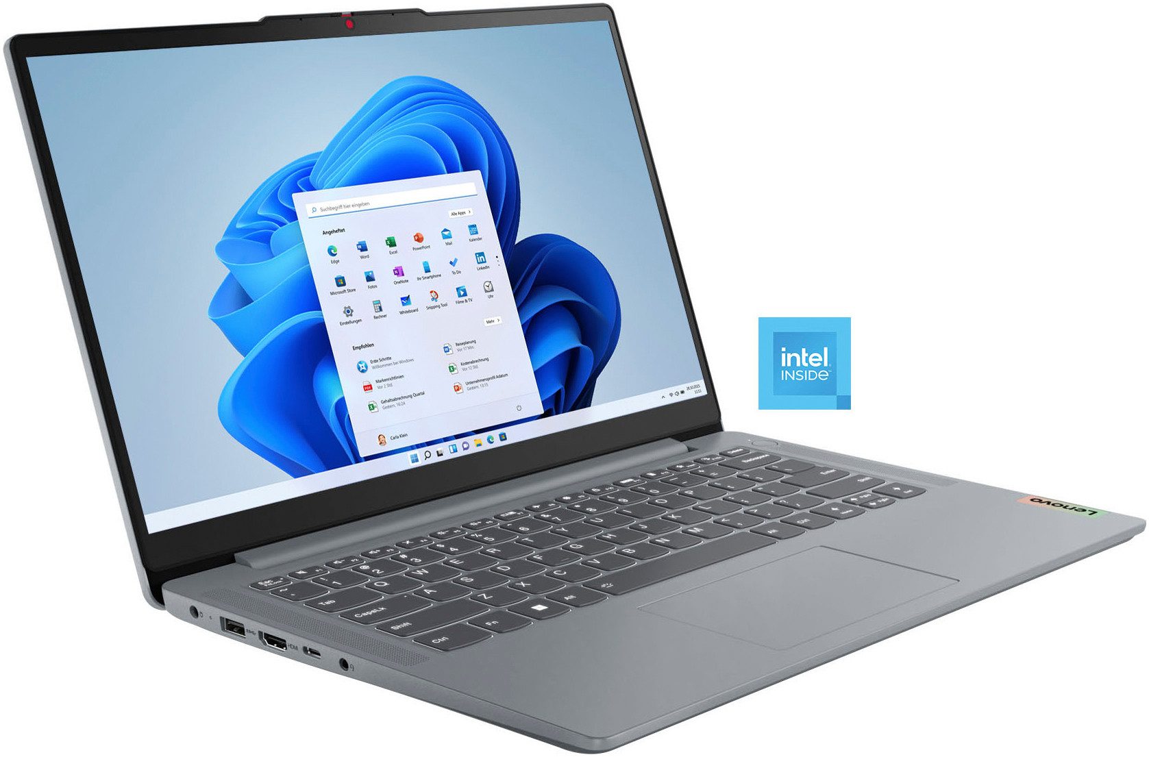 Lenovo IdeaPad Slim 3 14IAN8 Notebook (35,6 cm/14 Zoll, Intel N100, UHD Graphics, 128 GB SSD)