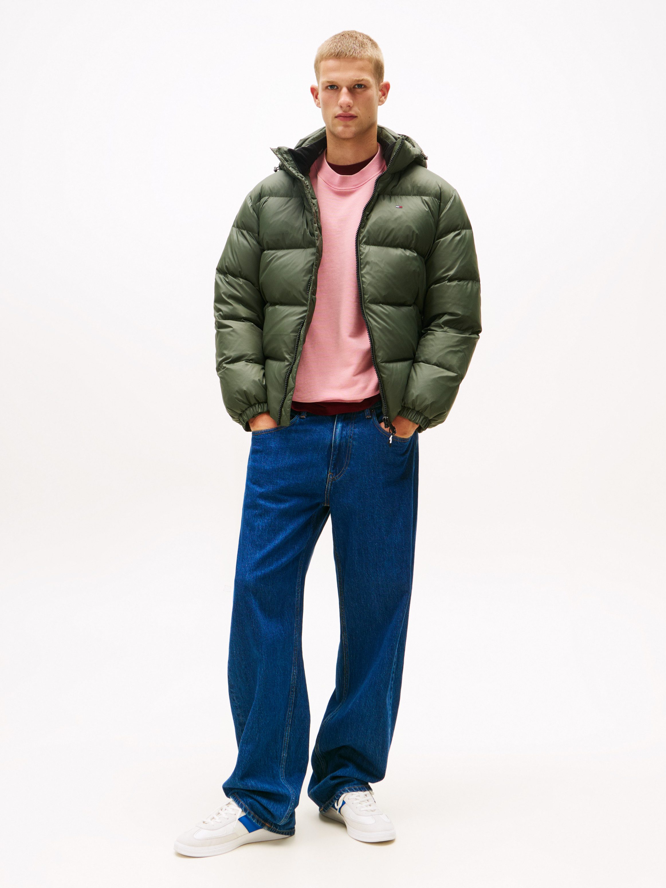 Tommy Jeans Steppjacke TJM ESSENTIAL DOWN JACKET EXT Winterjacke Outdoorjacke Gefüttert 2 in 1 Jacke abnehmbare Kapuze