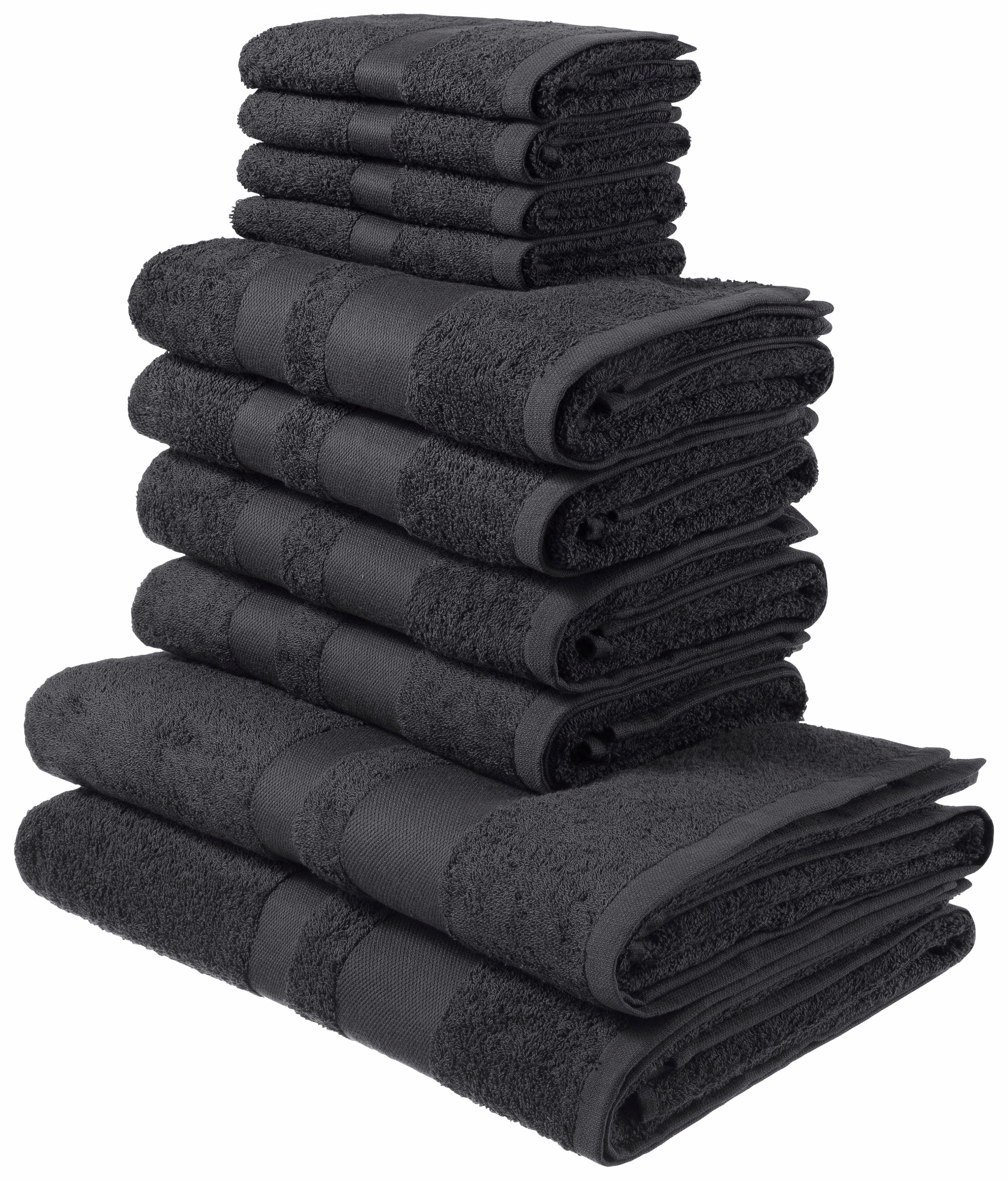 Handtuch Set Vanessa, 10-tlg Handtuch-Set, Duschtücher, Handtücher und Gästetücher