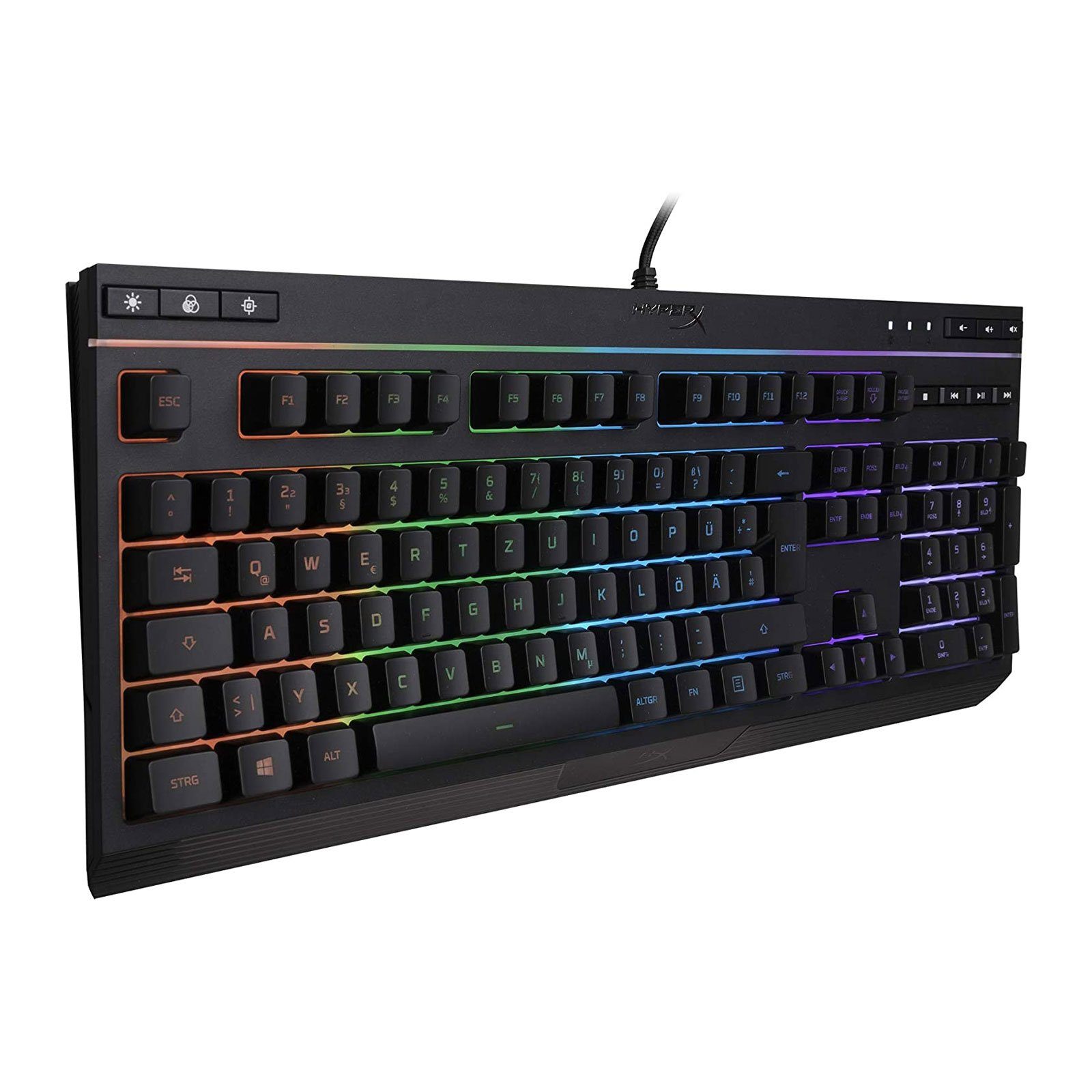 HyperX Alloy Core PC-Tastatur (114 Tasten, Multimediatasten, LED-Beleuchtung)