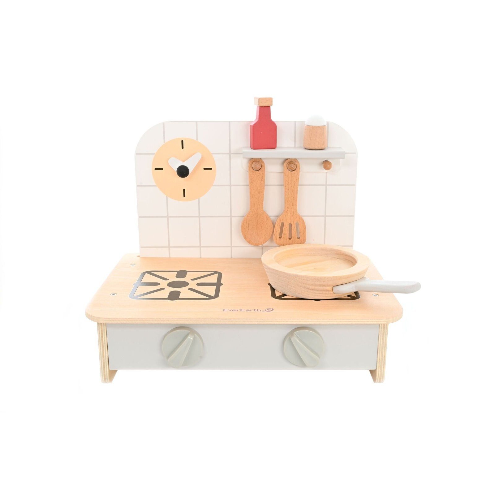 EverEarth® Lernspielzeug Spielset Kochen aus Holz – Küchen Rollenspiel für Kinder