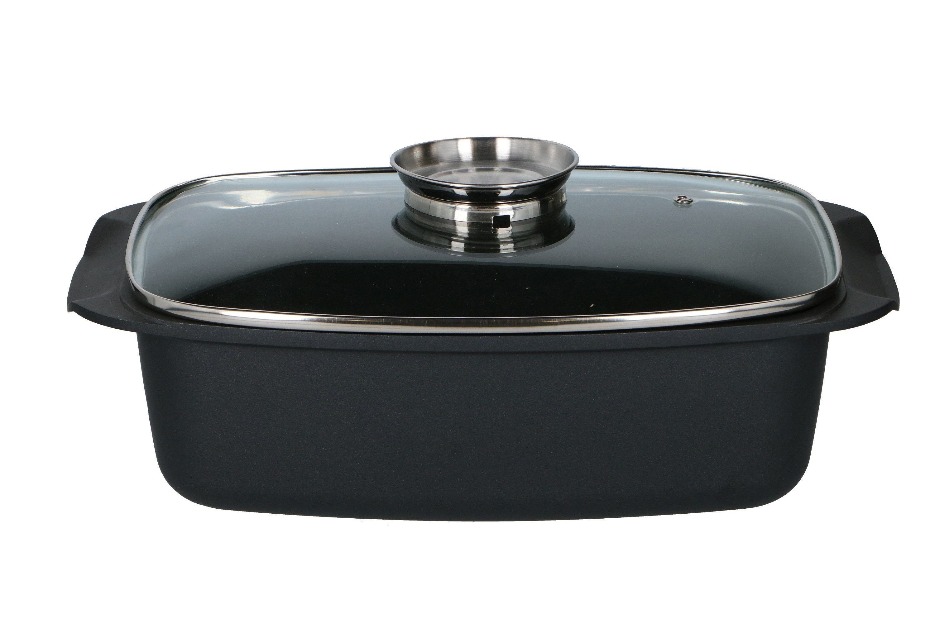 Alpina Fettpfanne alpina Bräter 5,5L Schwarz, Aluminium