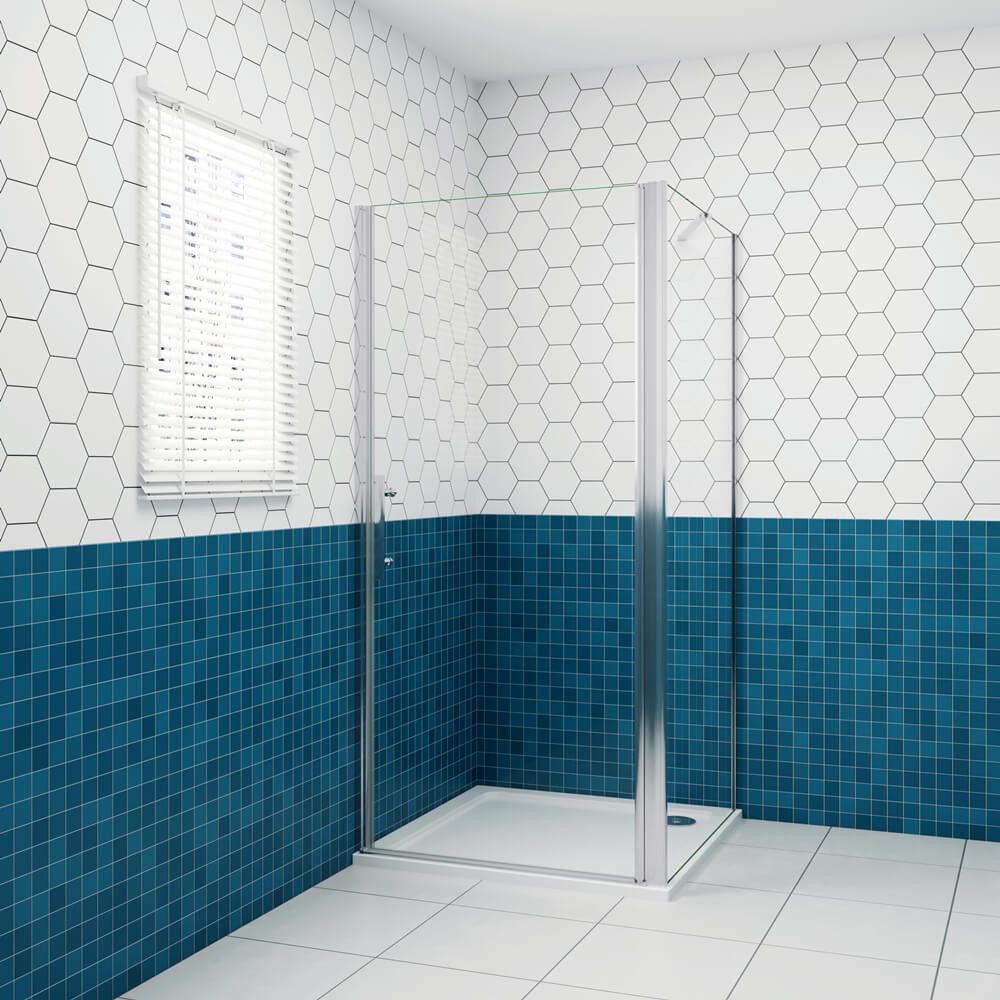duschspa Eckdusche Eckeinstieg Duschkabine 185cm 6mm ESG Pendeltür Drehtür günstig online kaufen