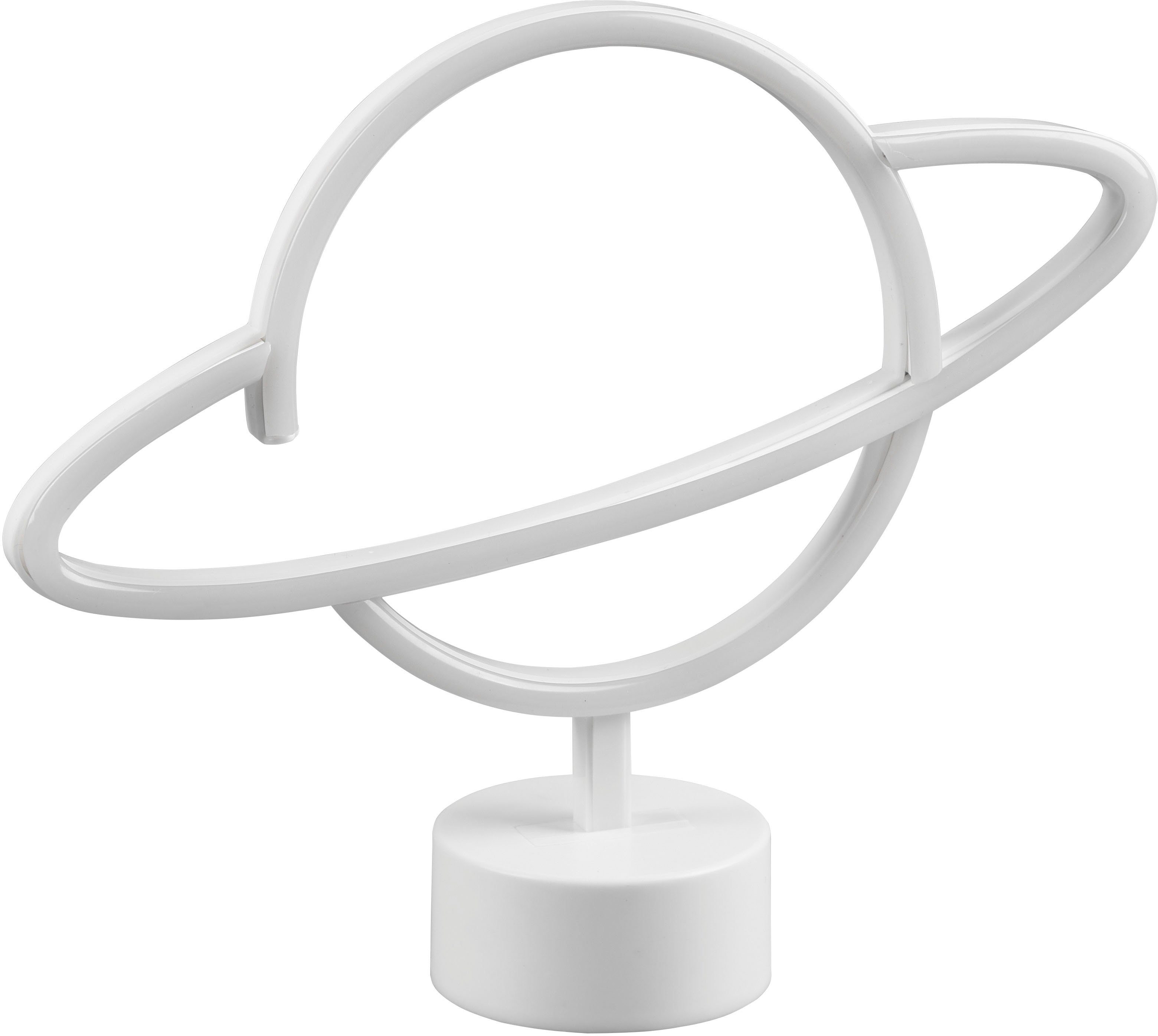 Reality Leuchten LED Tischleuchte Planet, Ein-/Ausschalter, LED fest integriert, RGB, Deko Tischlampe im Weltall Design, mit USB Anschluss, Розмір 29 x 24 cm