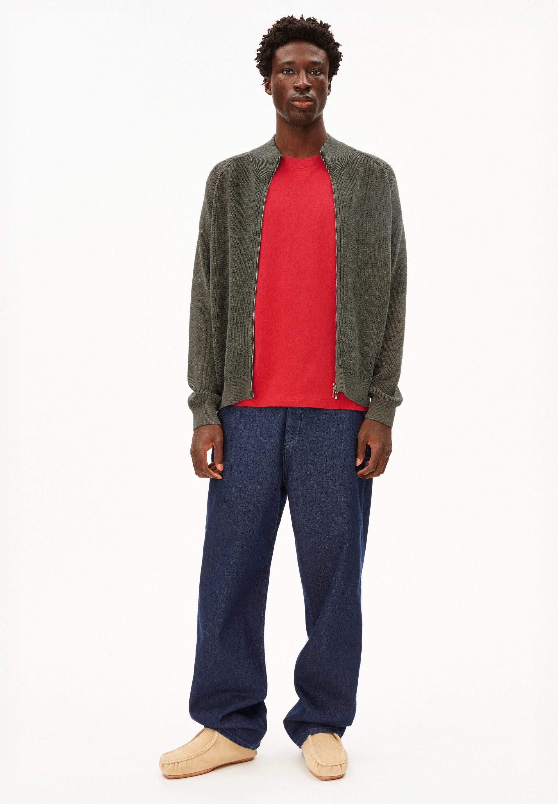 Armedangels Strickpullover AARTYOM GMT DYE Pullover aus Bio-Baumwolle (Regu günstig online kaufen