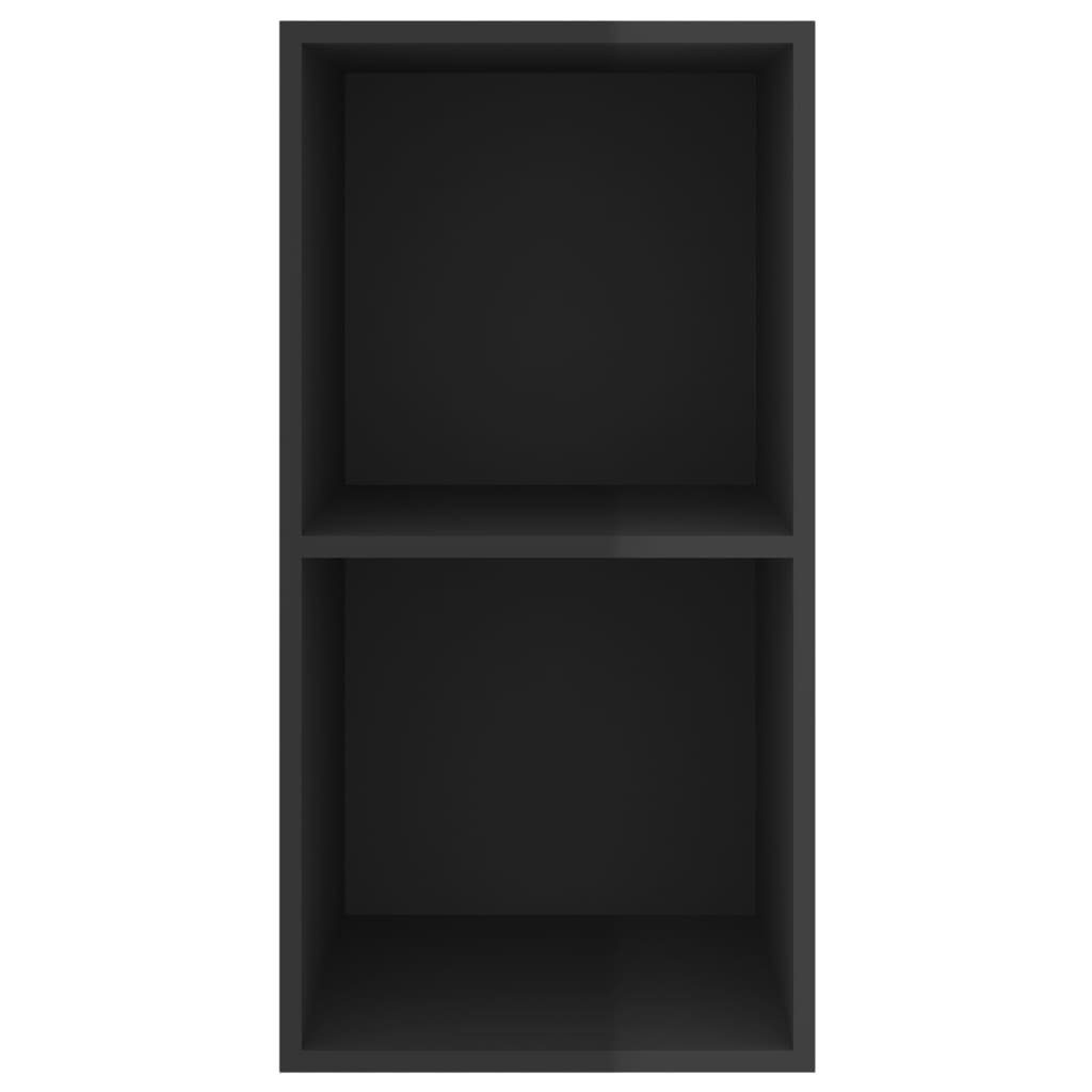 Holzwerkstoff TV-Schrank vidaXL cm (1-St) 37x37x72 TV-Wandschrank Hochglanz-Schwarz