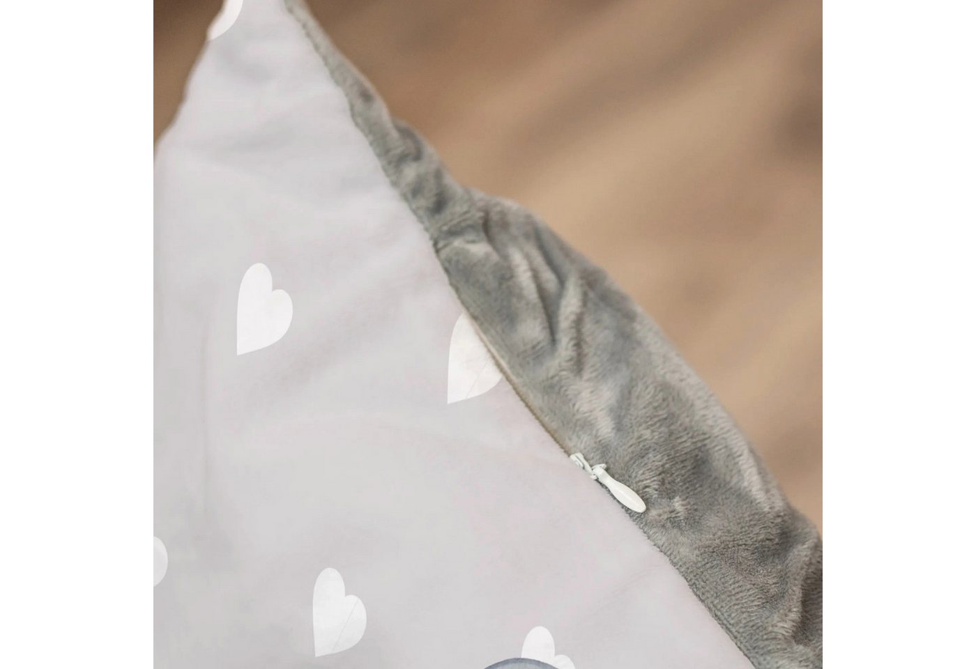Thumbnail - Mr. & Mrs. Panda Tierbett Pinguin Pommes - Grau Pastell - Geschenk, Katzenbett, Hochzeitstag, f, Ultrabehaglich
