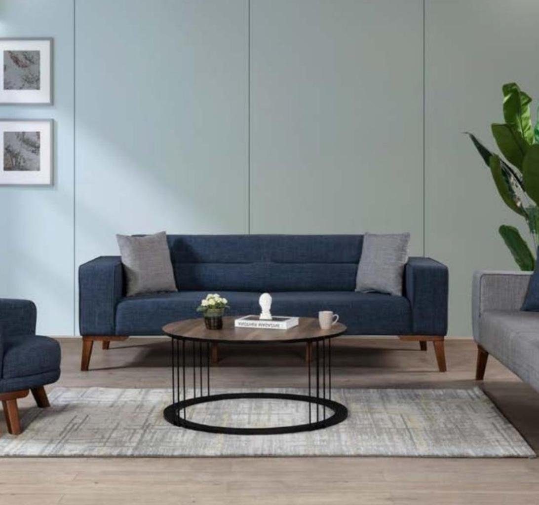 Couchen Set Design JVmoebel Luxus Textil Polster 331 (3-St) Möbel, Wohnzimmer-Set Sofagarnitur Sitz