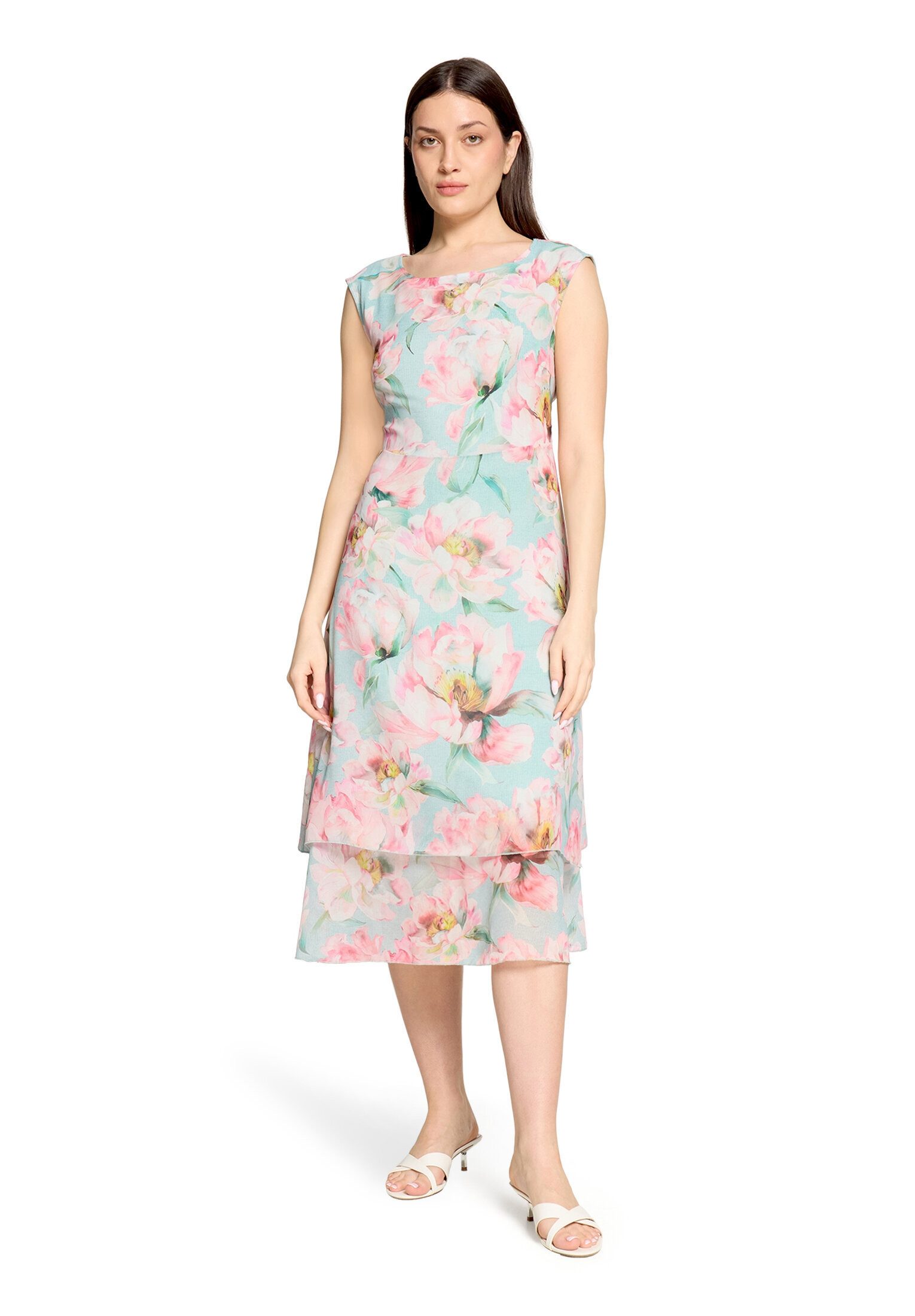 Betty Barclay Chiffonkleid Damen mit Bindegürtel