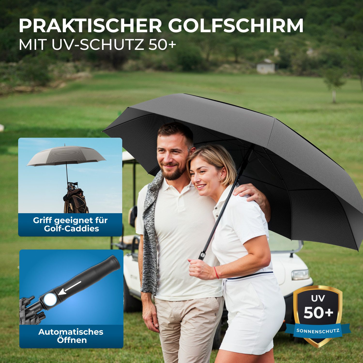 Styngard Golfregenschirm BELFAST, XXL Regenschirm Groß für 2 Personen
