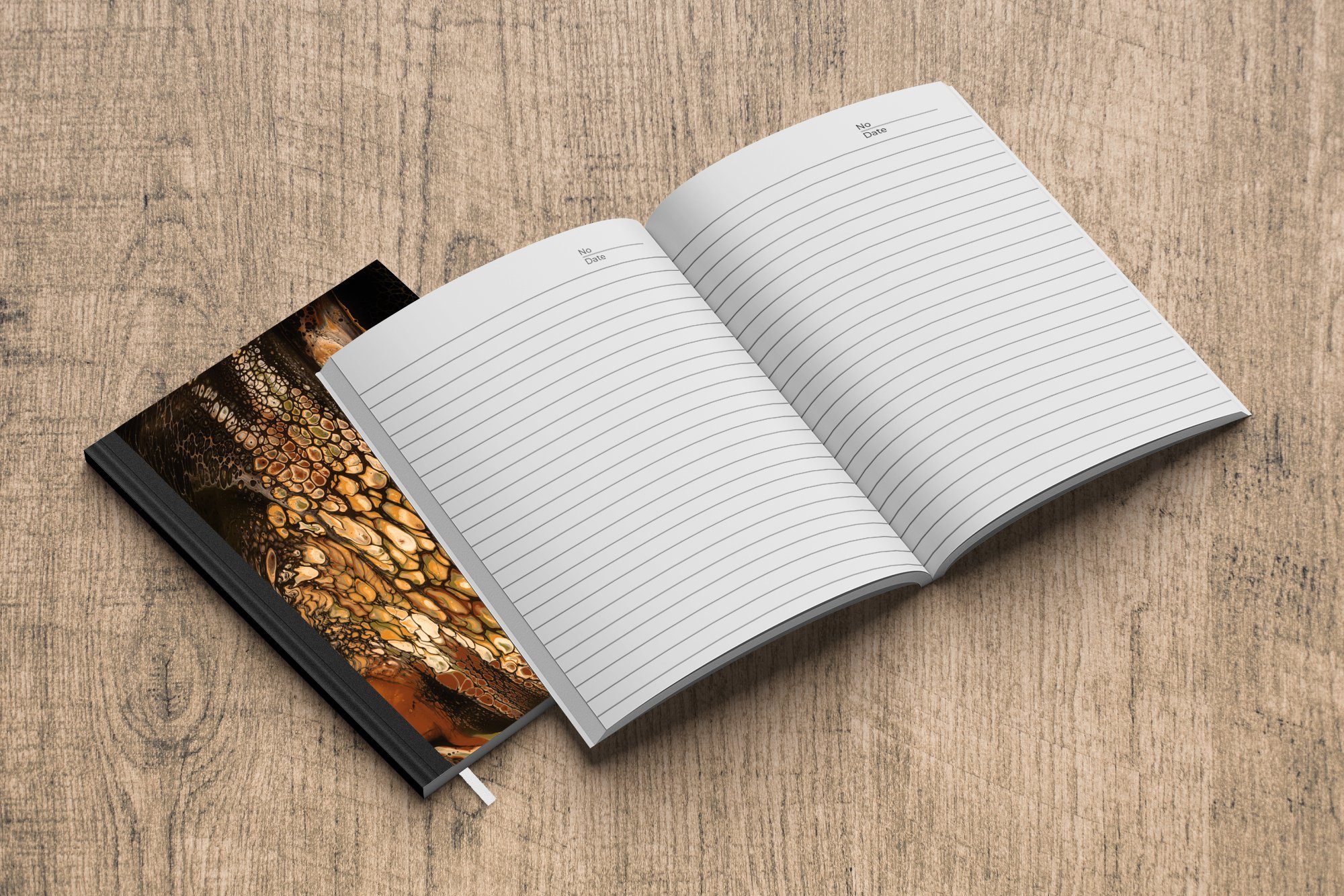 Haushaltsbuch - Merkzettel, - Design, Notizbuch A5, Tagebuch, MuchoWow 98 Notizheft, Journal, Abstrakt Seiten, Malerei