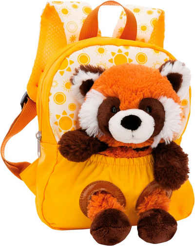 Nici Kinderrucksack Travel Friends, Rucksack mit Plüsch Roter Panda, 25 cm