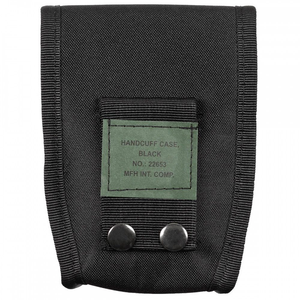 MFH Stoffgürtel Handschellen Etui, Nylon, schwarz von MFH. (Handschellen Etui in schwarz, Passend zu Koppel "Security)