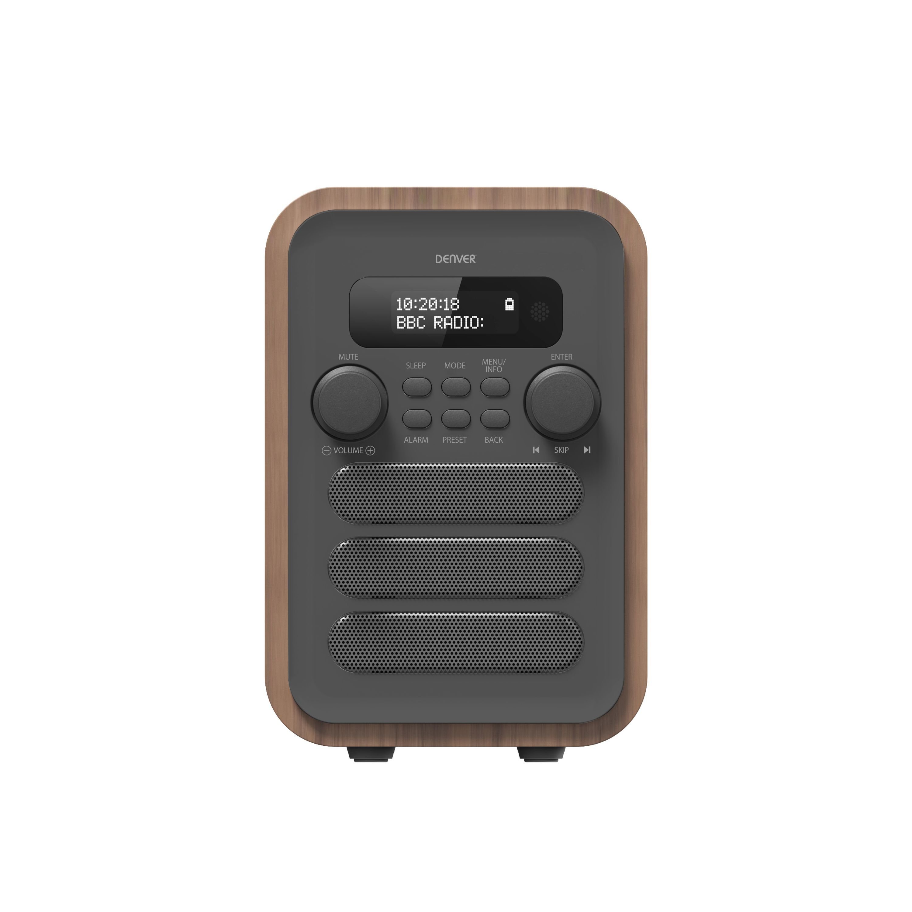Denver DAB-48 GREY Radio (DAB UKW Radio mit Weckfunktion, Bluetooth und Kopfhörerausgang) – Bild 2 von 2