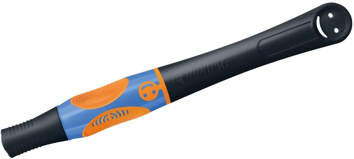 Pelikan Tintenfeinschreiber Tintenroller griffix Linkshänder Neon Black.