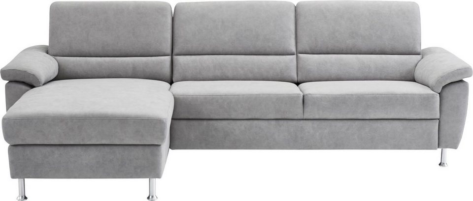 CALIZZA INTERIORS Ecksofa Onyx, Recamiere links oder rechts, wahlweise mit  Bettfunktion, Breite 270 cm