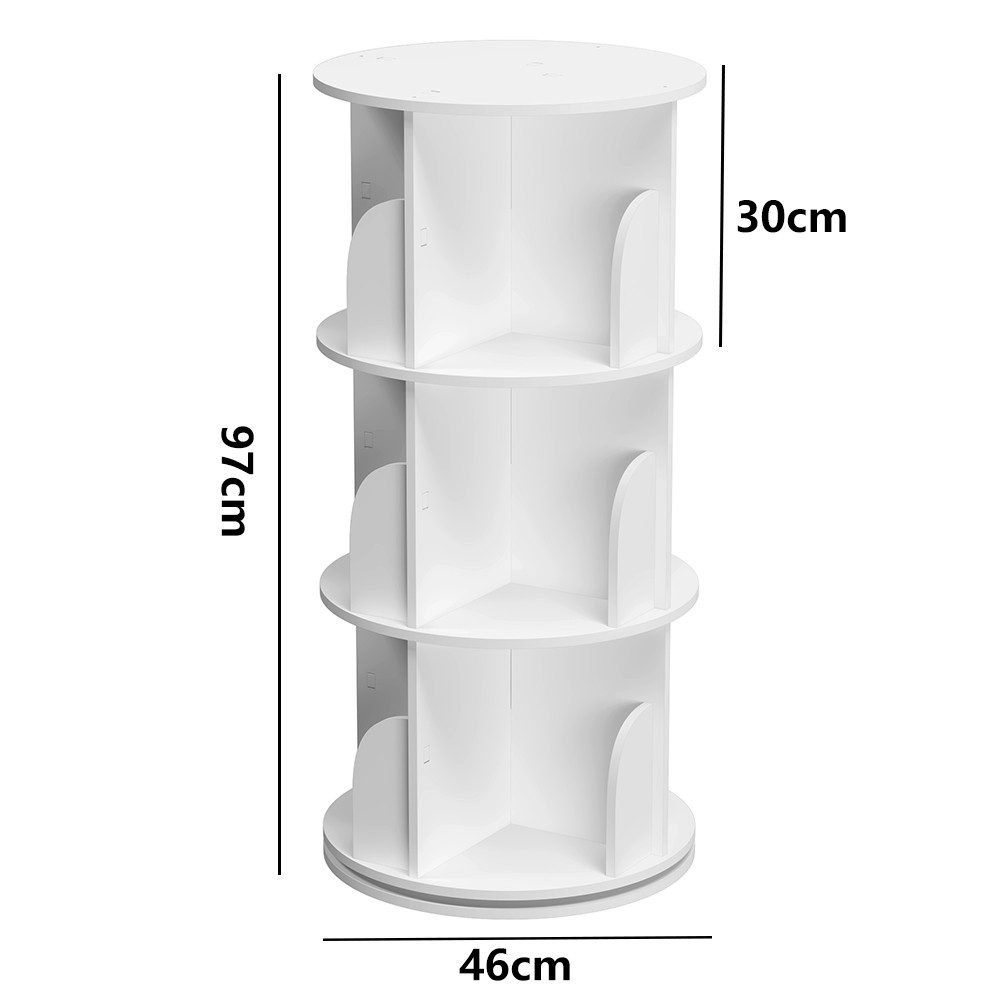 NUODWELL Bücherregal Drehbare Bücherregal, 2/3/4/5 Etagen Stehregale Lagerr günstig online kaufen