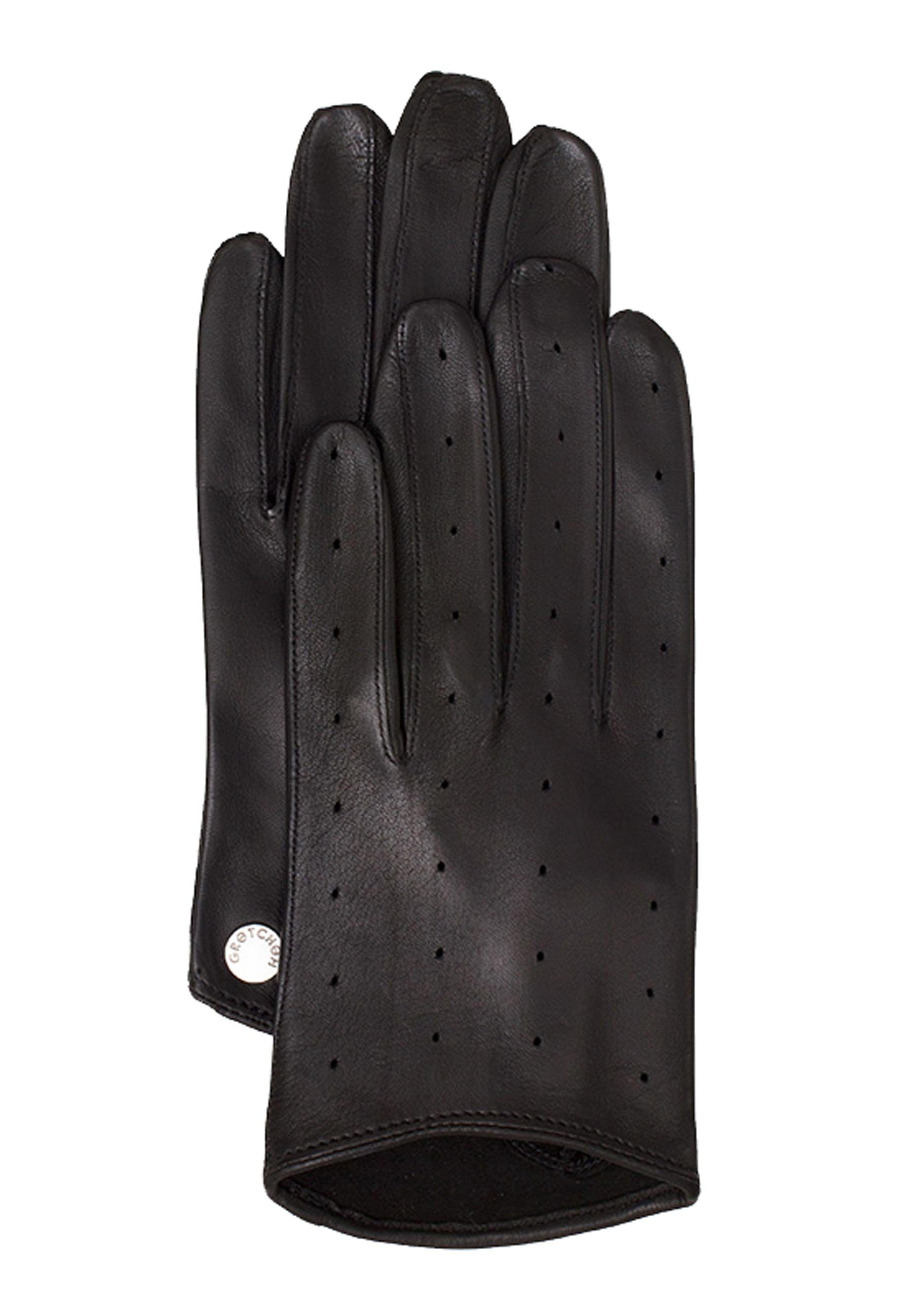 GRETCHEN Lederhandschuhe Summer Gloves mit praktischen Luftlöchern schwarz