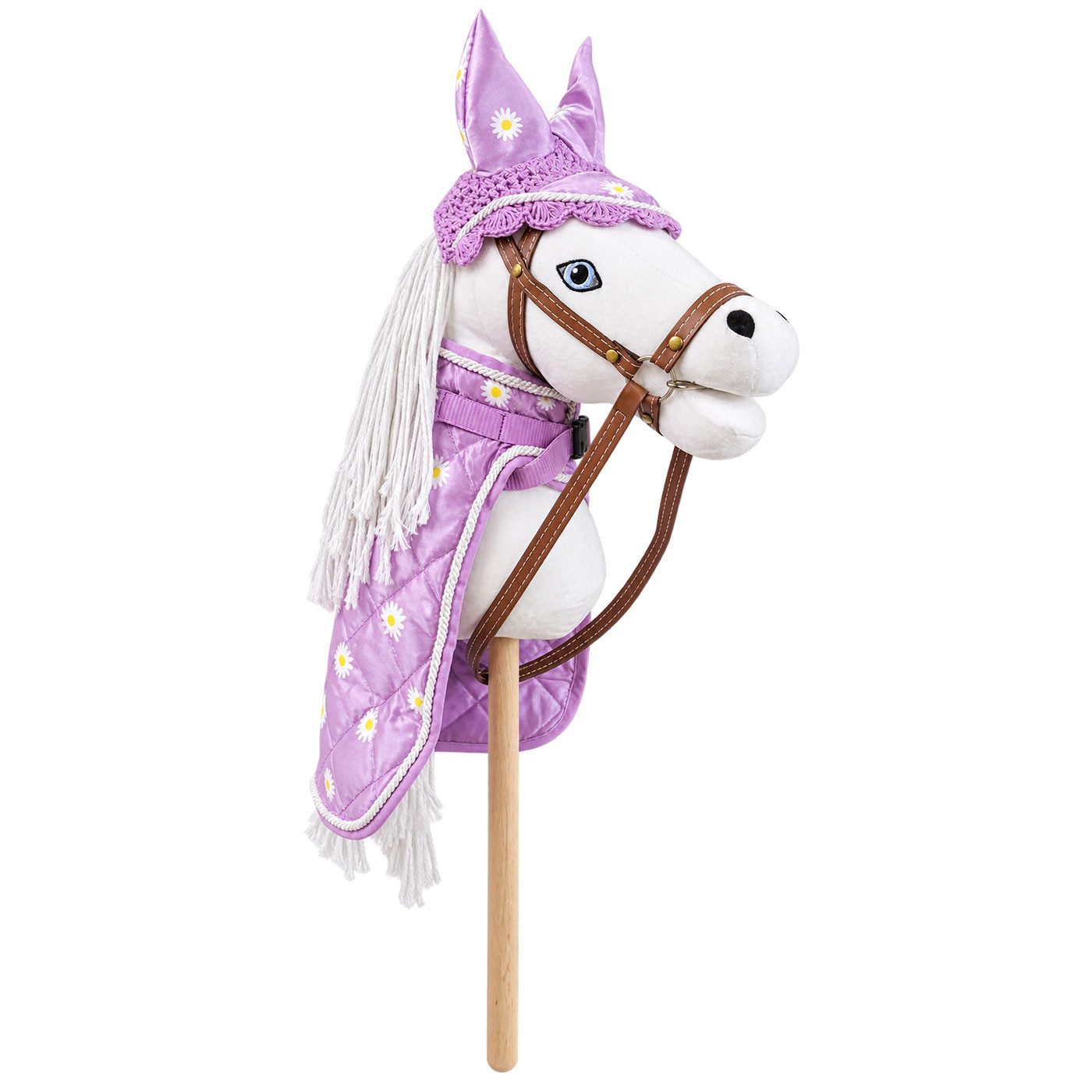 HKM Outdoor-Spielzeug Hobby Horse Set - Lila Daisy -