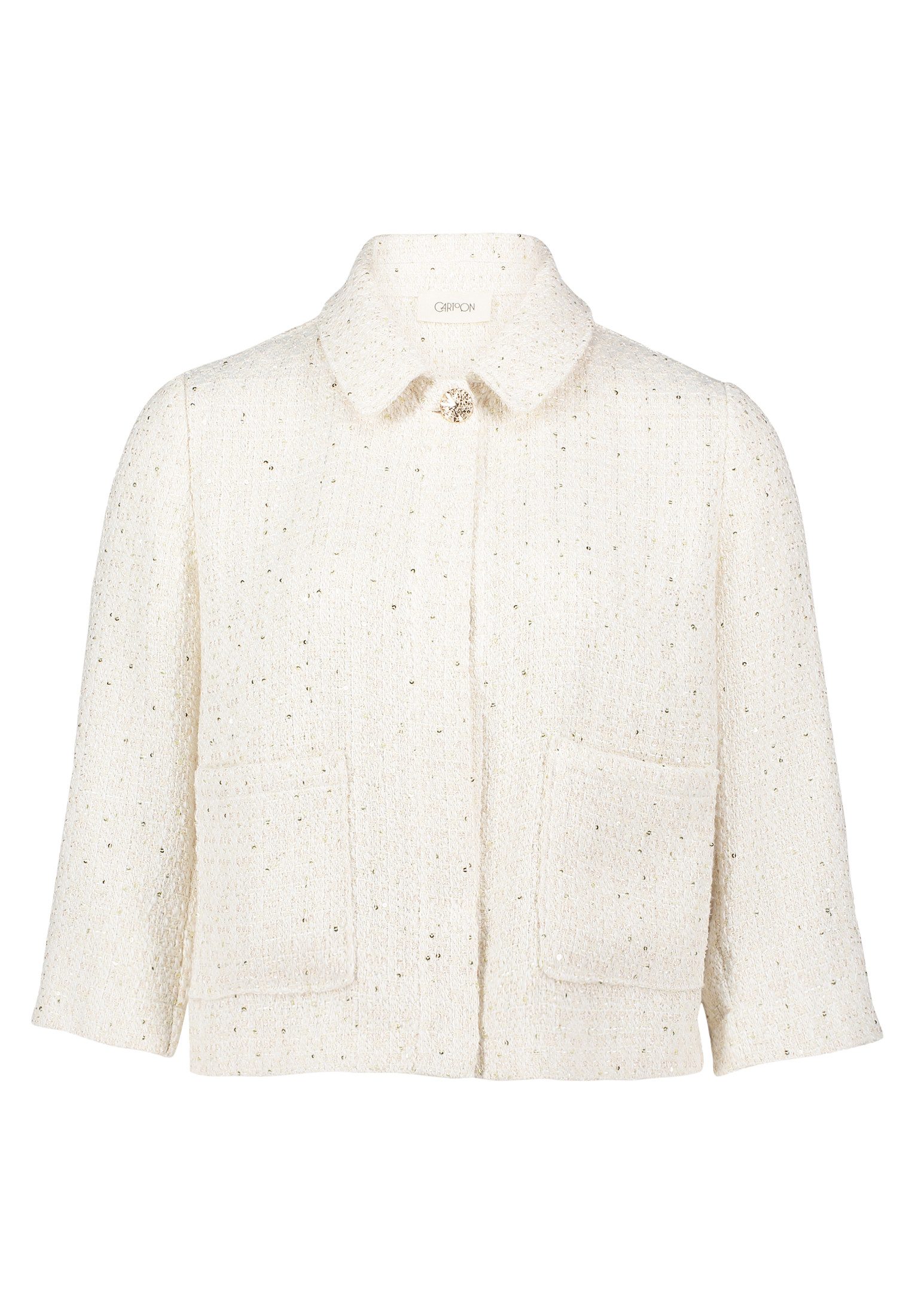 Cartoon Blusenblazer Blazerjacke Kurz 3/4 Arm CREAM/NATURE günstig online kaufen