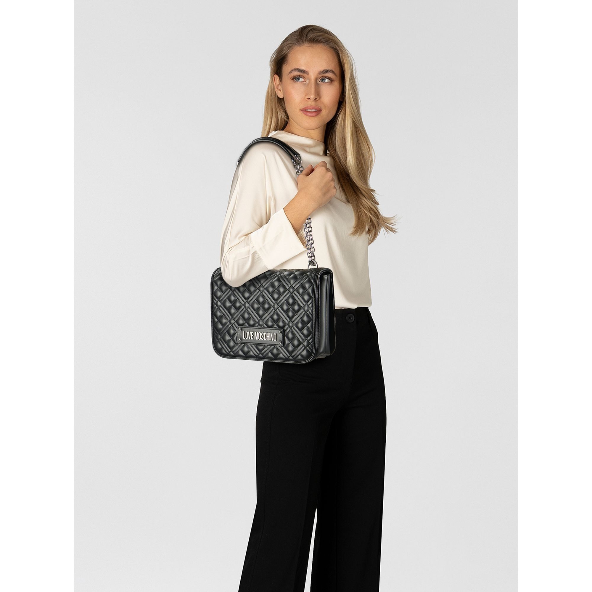 LOVE MOSCHINO Schultertasche Quilted, Polyurethan