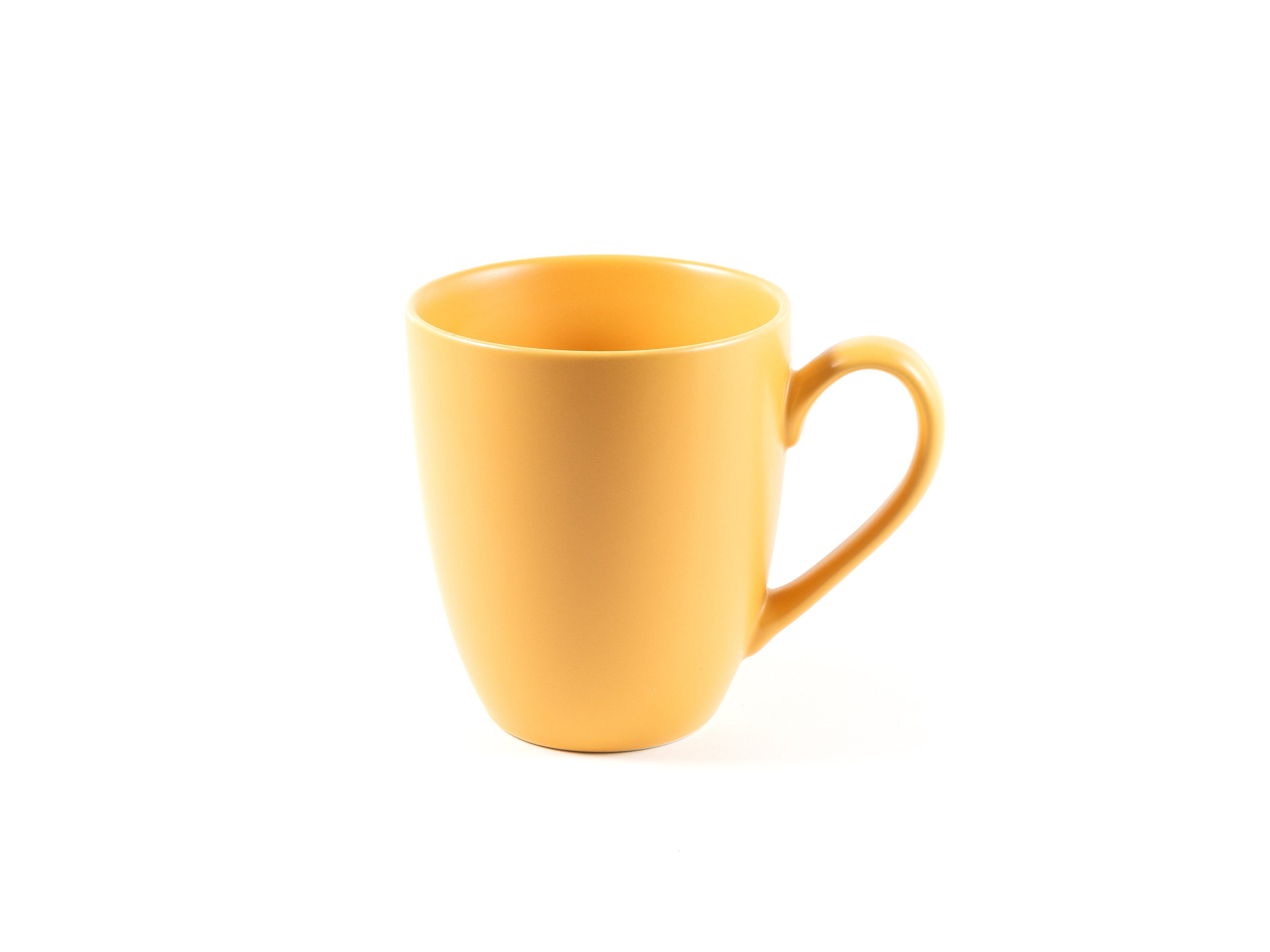 Hanseküche Tasse Teetasse mit Deckel – Teebecher Ultrafeinfilter, Dickwandige Sieb Keramik, XXL Thermoeffekt, Keramik Orange und 650ml, mit