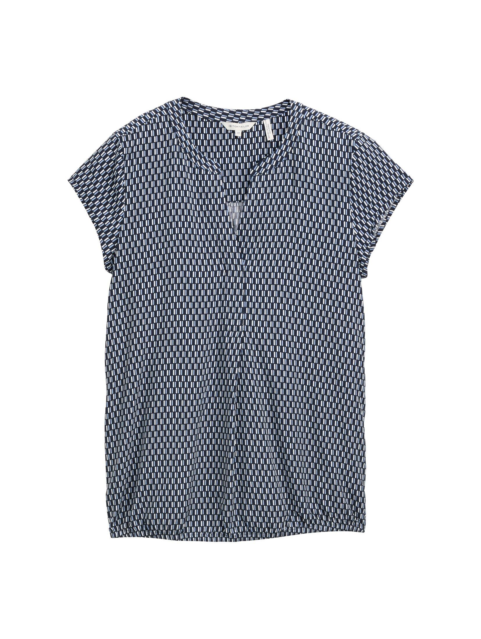 printed blue white minimal