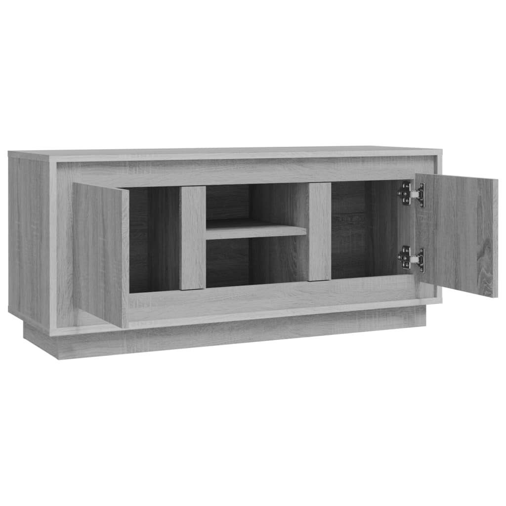 cm Sonoma TV-Schrank (1-St) Holzwerkstoff 102x35x45 TV-Schrank Grau vidaXL