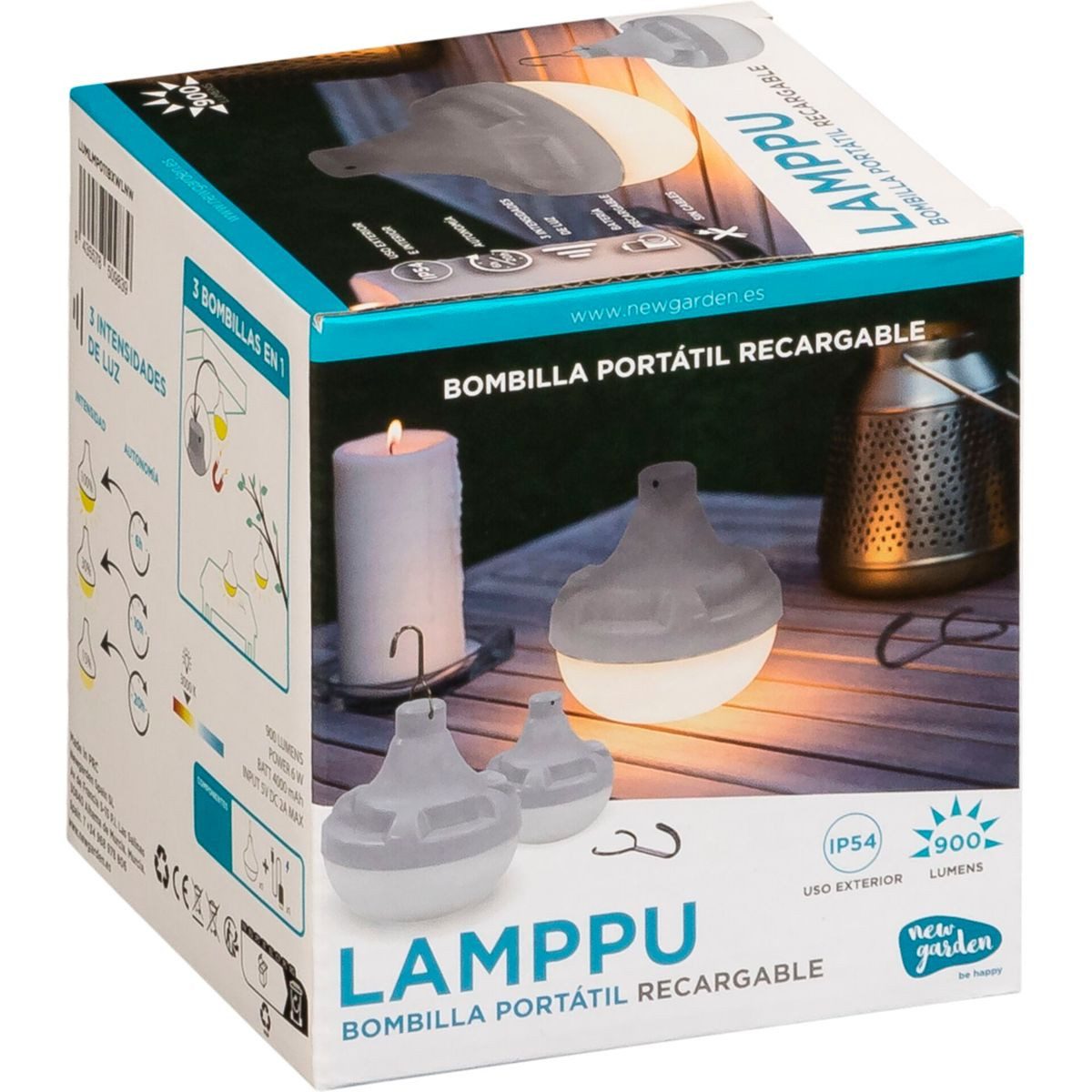 New Garden Dekolicht New Garden LAMPPU Akku-Leuchte