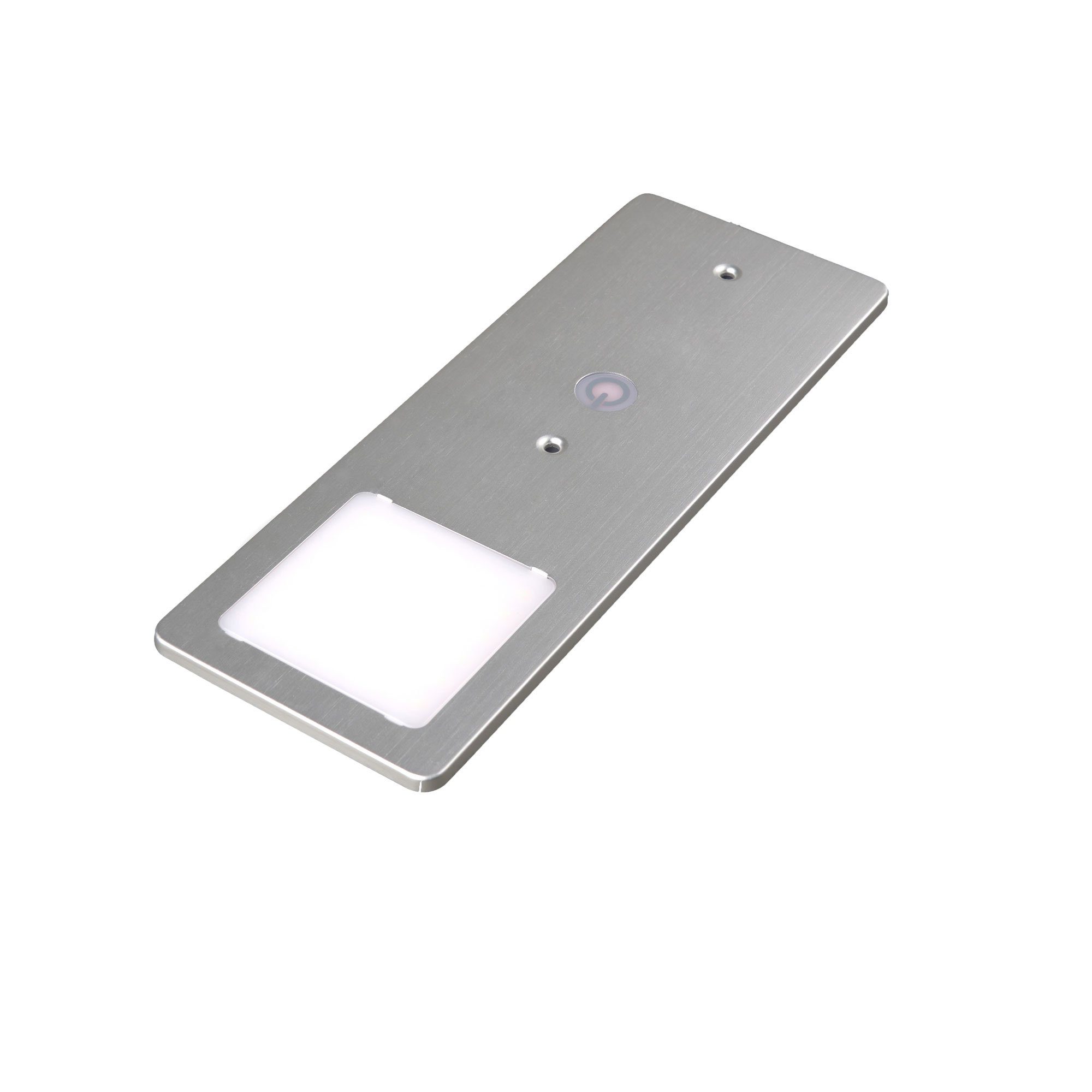 kalb LED Unterbauleuchte silber 5W - sehr flache Küchenleuchte mit Touch-Dimmfunktion, 1er Set warmweiß, warmweiss