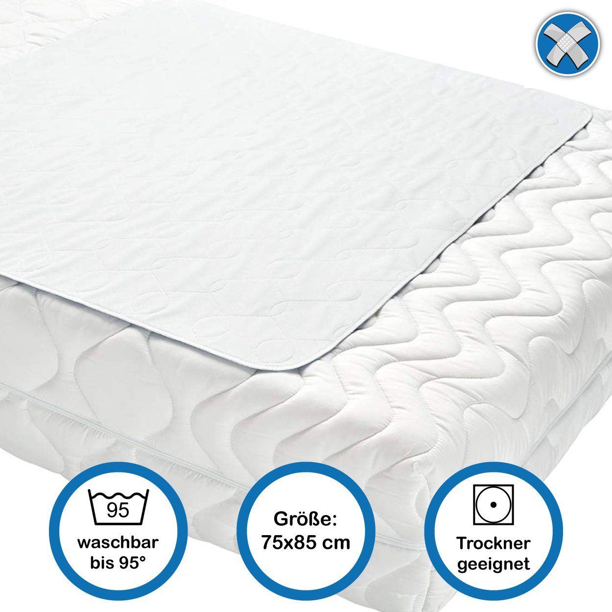 Matratzenauflage PFLEGE POINT® Inkontinenz-Mehrwegunterlage Betteinlage grü günstig online kaufen