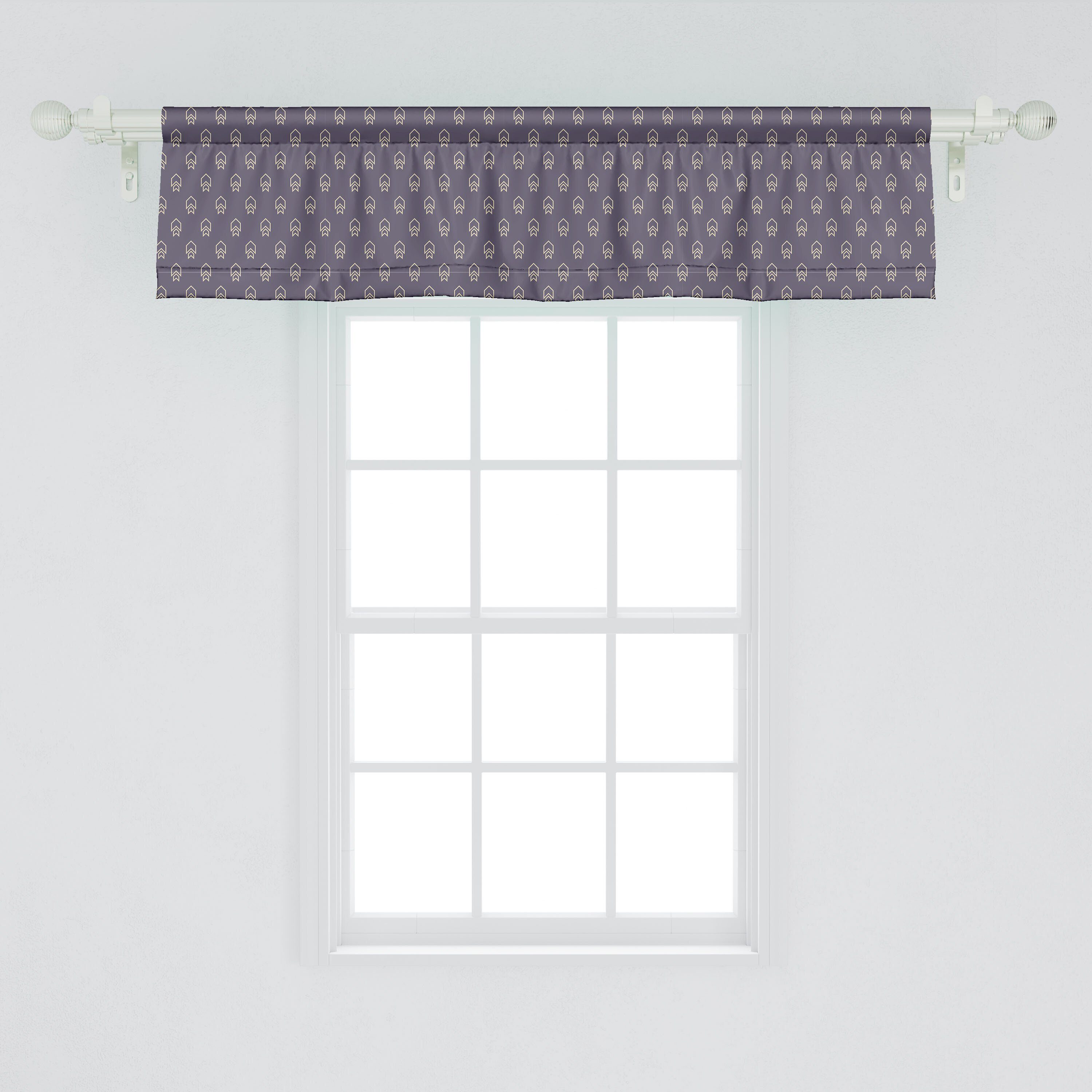 Küche Dekor Scheibengardine Vorhang mit Basic und Pfeil für Zusammenfassung Stangentasche, Microfaser, Volant Abakuhaus, Schlafzimmer