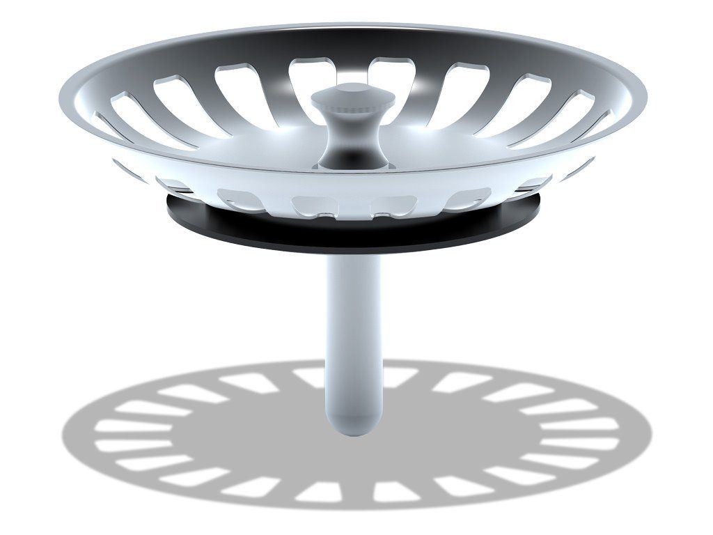 Belvit Ablaufgarnitur BV-AB1001 (einzel, 1-St., kein) Belvit Siebkörbchen 115mm