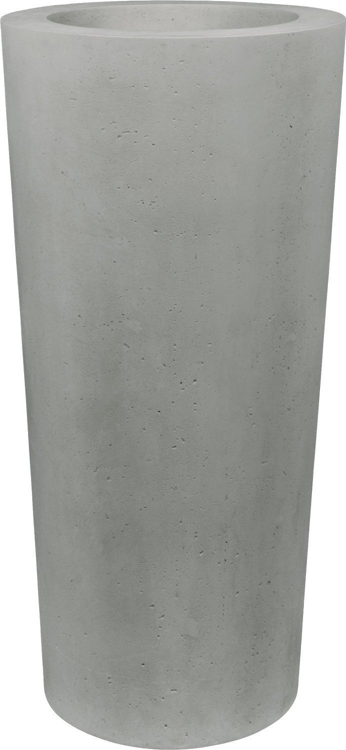 43 Höhe Pflanzkübel Polystone fleur cm, grau Conical Ø 80 Pflanzgefäß, ami