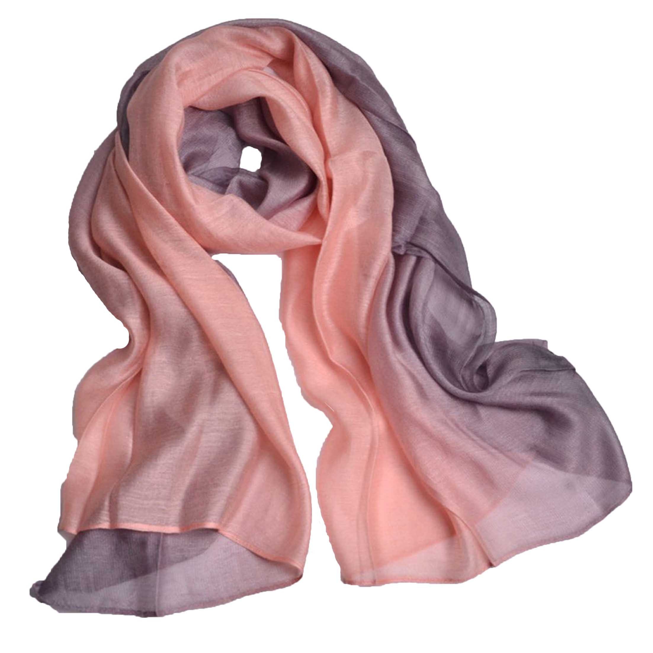 KINSI Seidentuch Monochromer Farbverlauf Damenschal, Modeschal, günstig online kaufen
