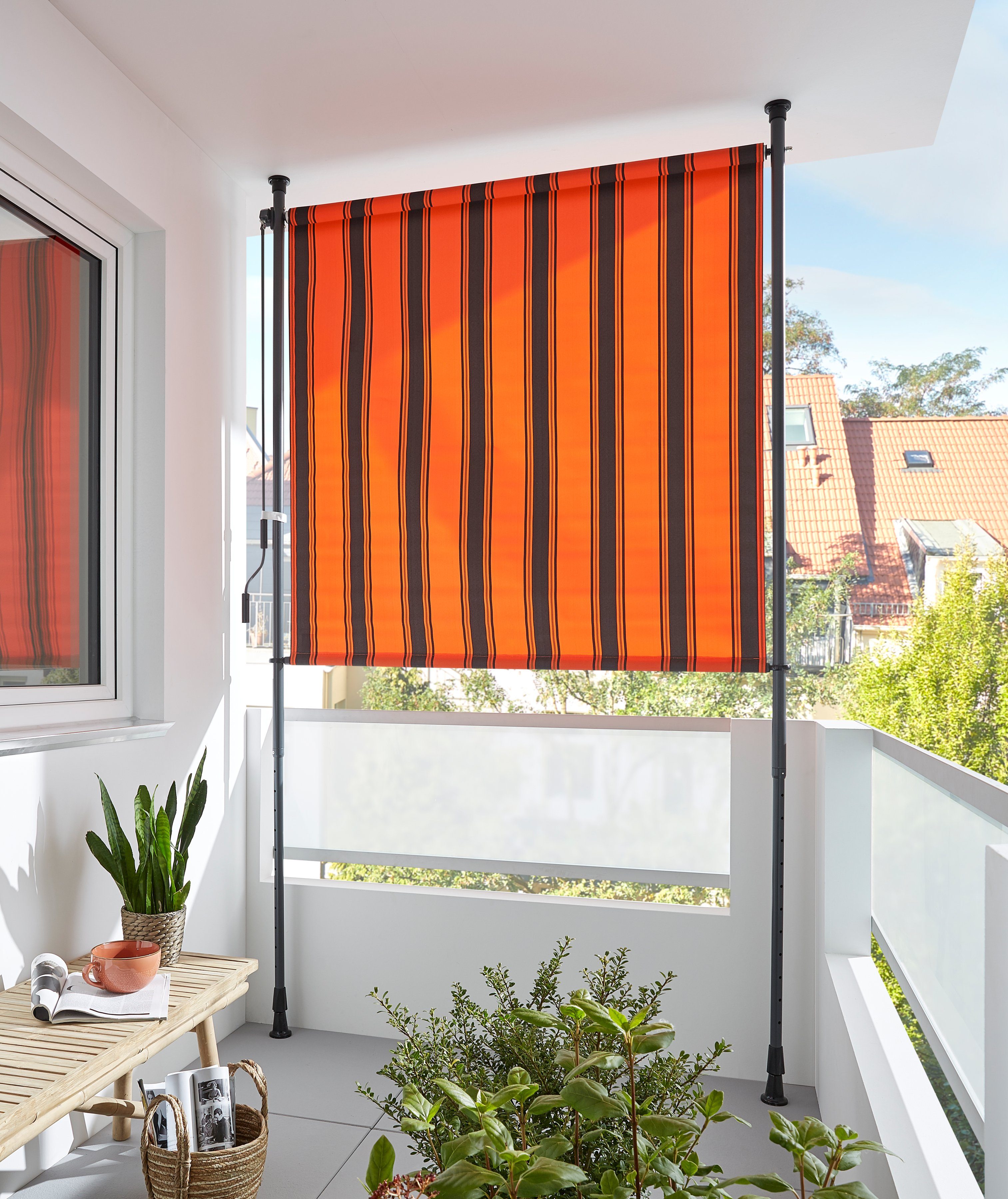 KONIFERA Senkrechtmarkise Klemmmarkise BxH: 150x225 cm, mit Teleskop-Funkti günstig online kaufen