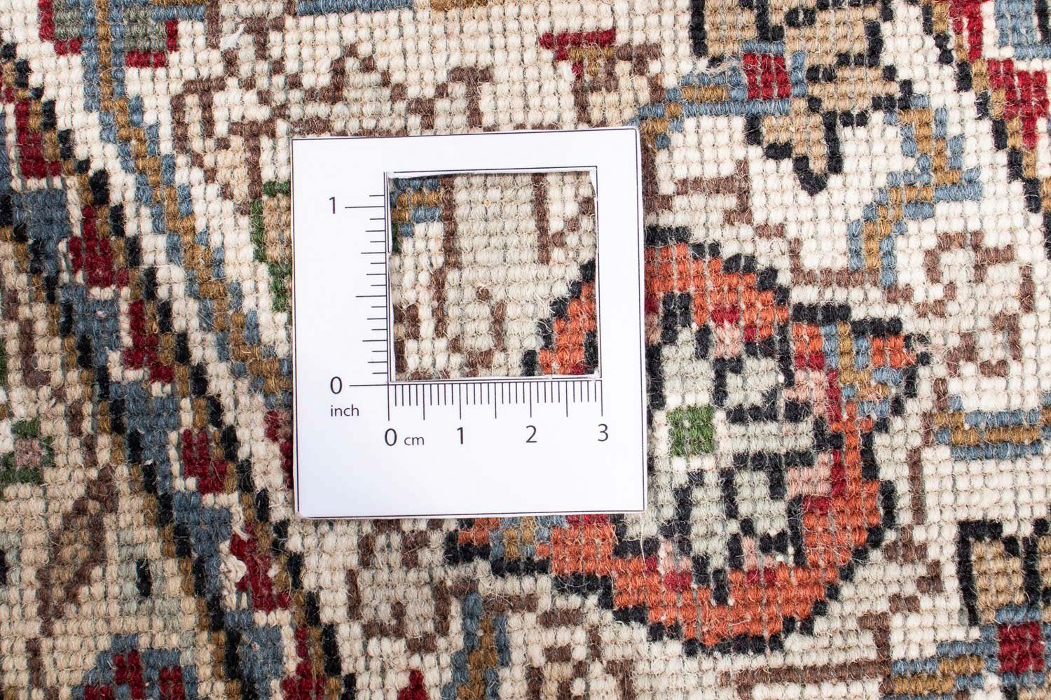 148 Täbriz - mm, Perser Einzelstück Handgeknüpft, 10 cm mit - 147 x rund, Höhe: morgenland, Orientteppich - mehrfarbig, rund Zertifikat Wohnzimmer,