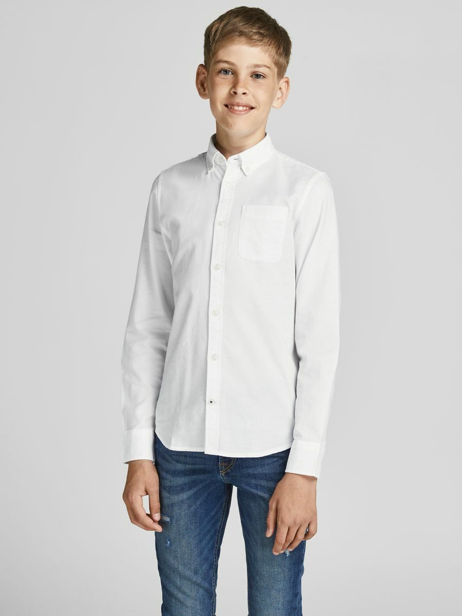 Jack & Jones Junior Langarmhemd JJEOXFORD SHIRT L/S NOOS JNR