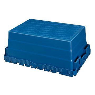 Logiplast Transportbehälter Distributionsbehälter 600 x 400 x 250 mm blau 45 Ltr. Volumen, (ALC-Behälter, 1 Behälter), mit Antirutschsicherung, stapelbar und nestbar