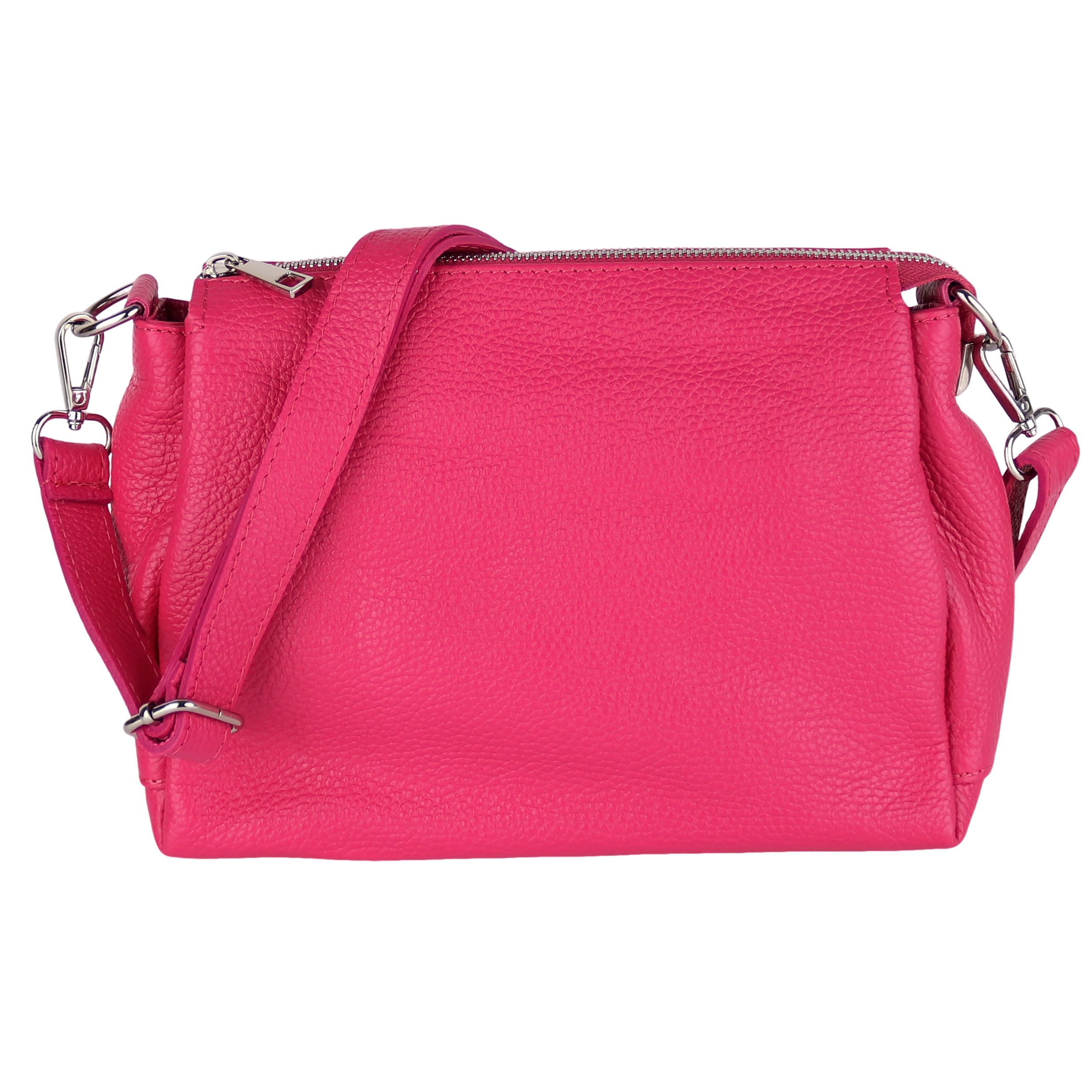 Umhängetasche Damen, Crossbody Bag, Echtleder Made in Italy