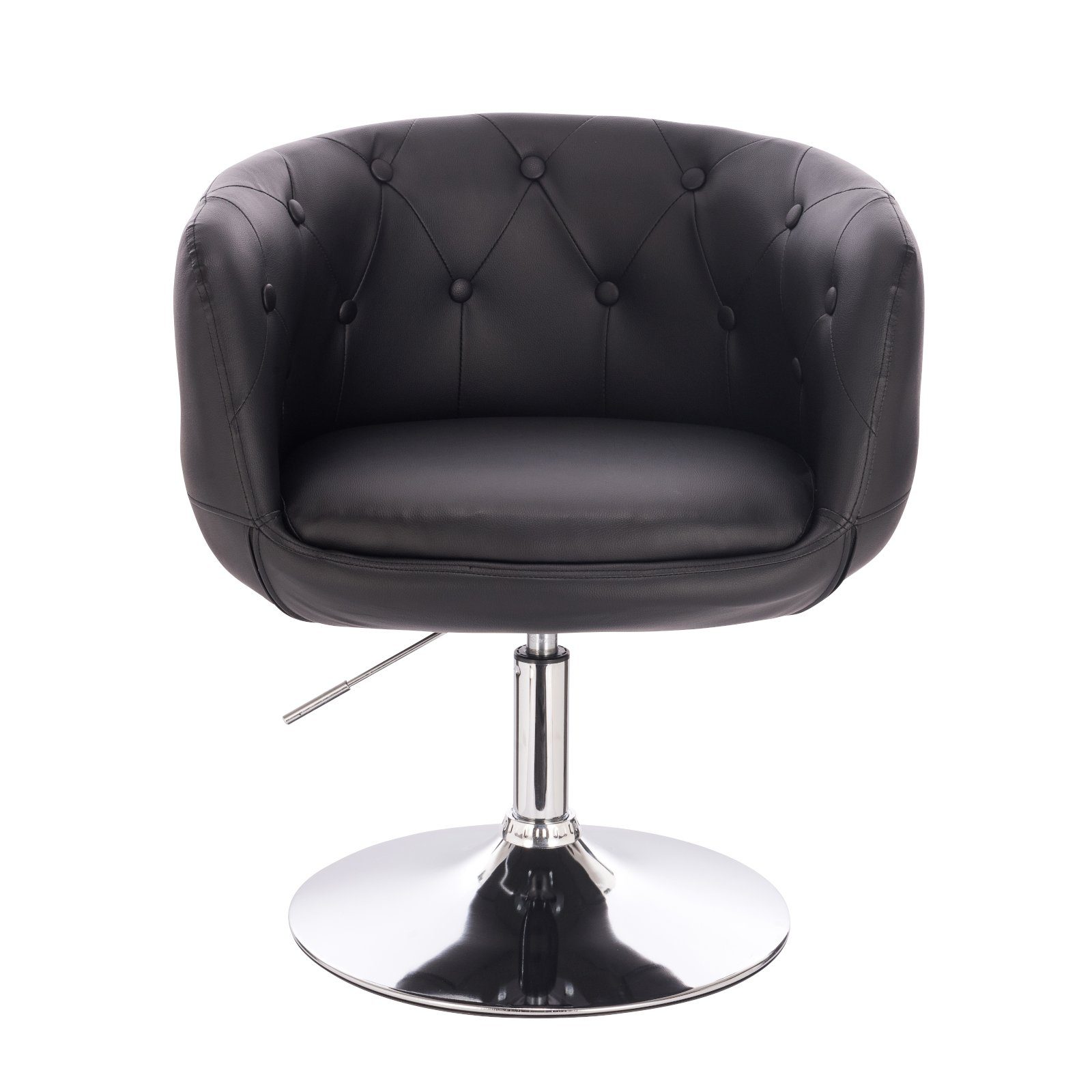 SVITA Cocktailsessel PANAMA (1-St., Drehsessel), 360° drehbar, verchromtes Gestell, gepolstert, höhenverstellbar