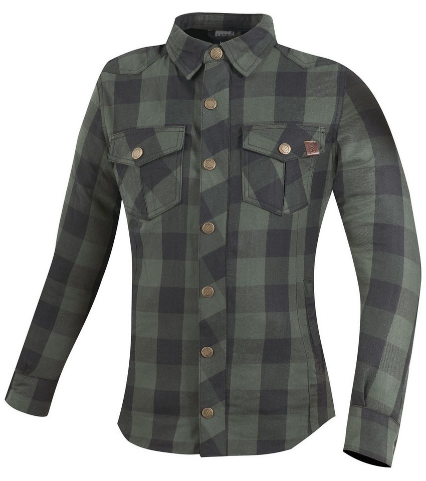 Bogotto Motorradjacke Forgewood Damen Motorrad Hemd protektoren weitenverstellbar