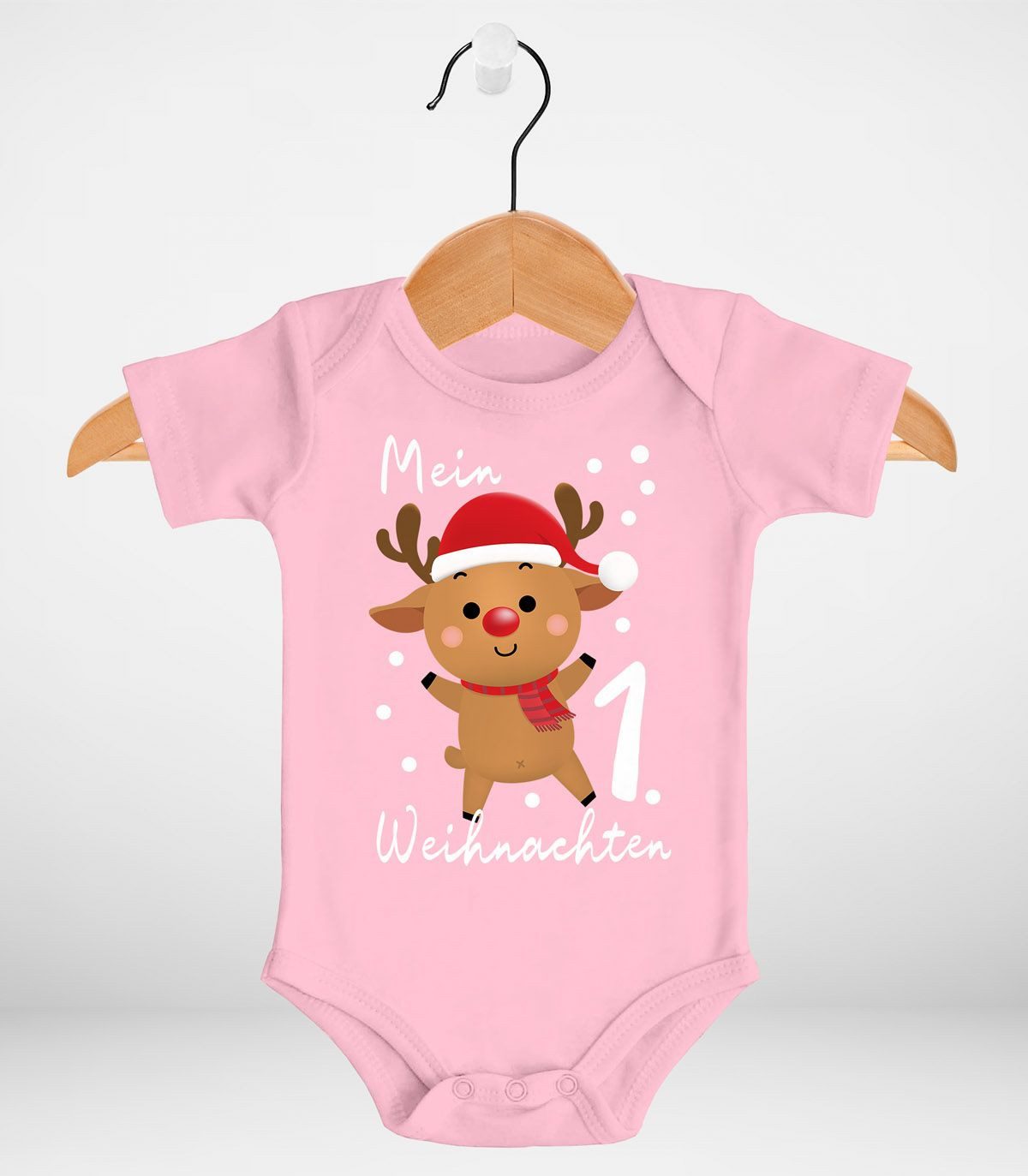 MoonWorks Body Baby Body Mein 1. Weihnachten Rentier Grinch Lustig Weihnachtsoutfit