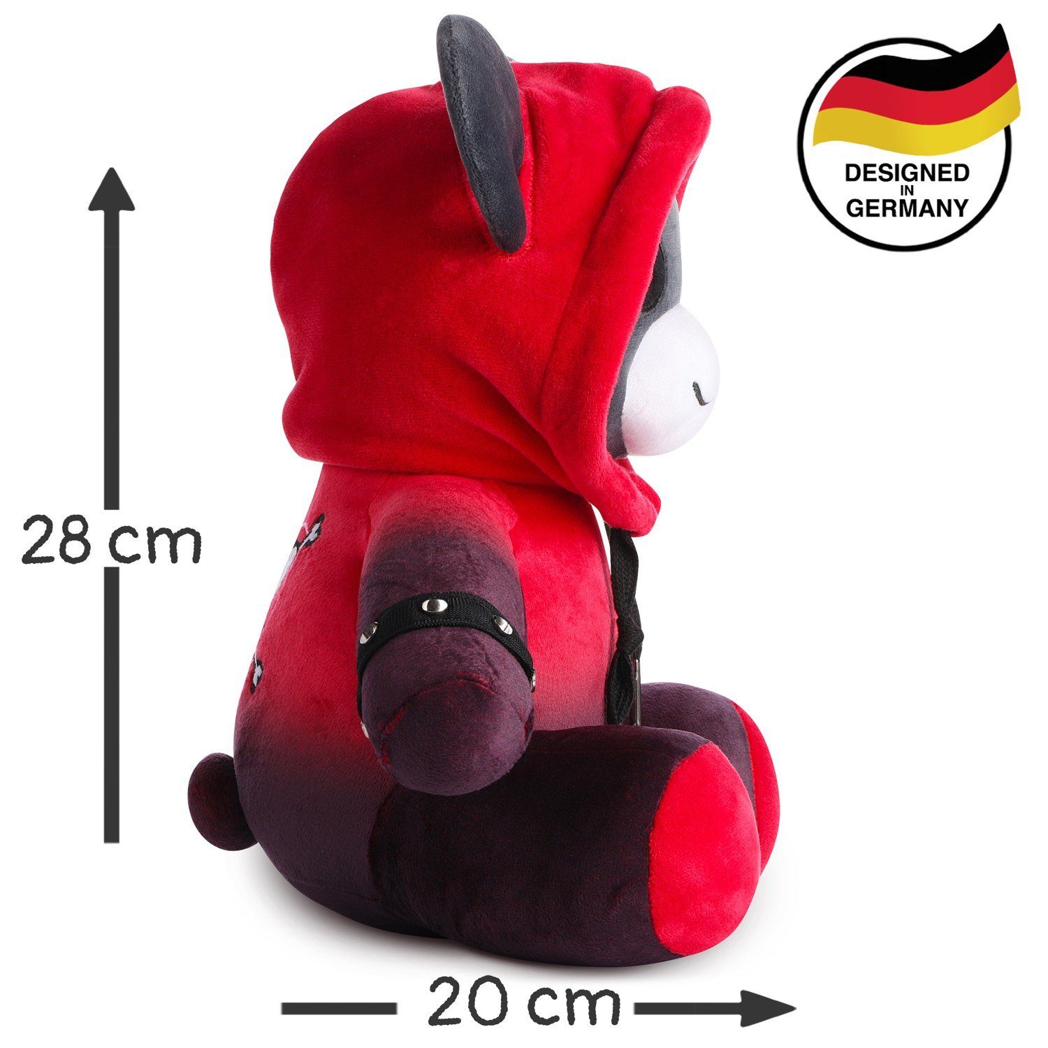Corimori Kuscheltier super süße Plüschtiere in verschiedenen Designs (Packung, 1-St., 1er Pack), „Ember“ der Punk Bär, kuschelig weich, zum lieb haben