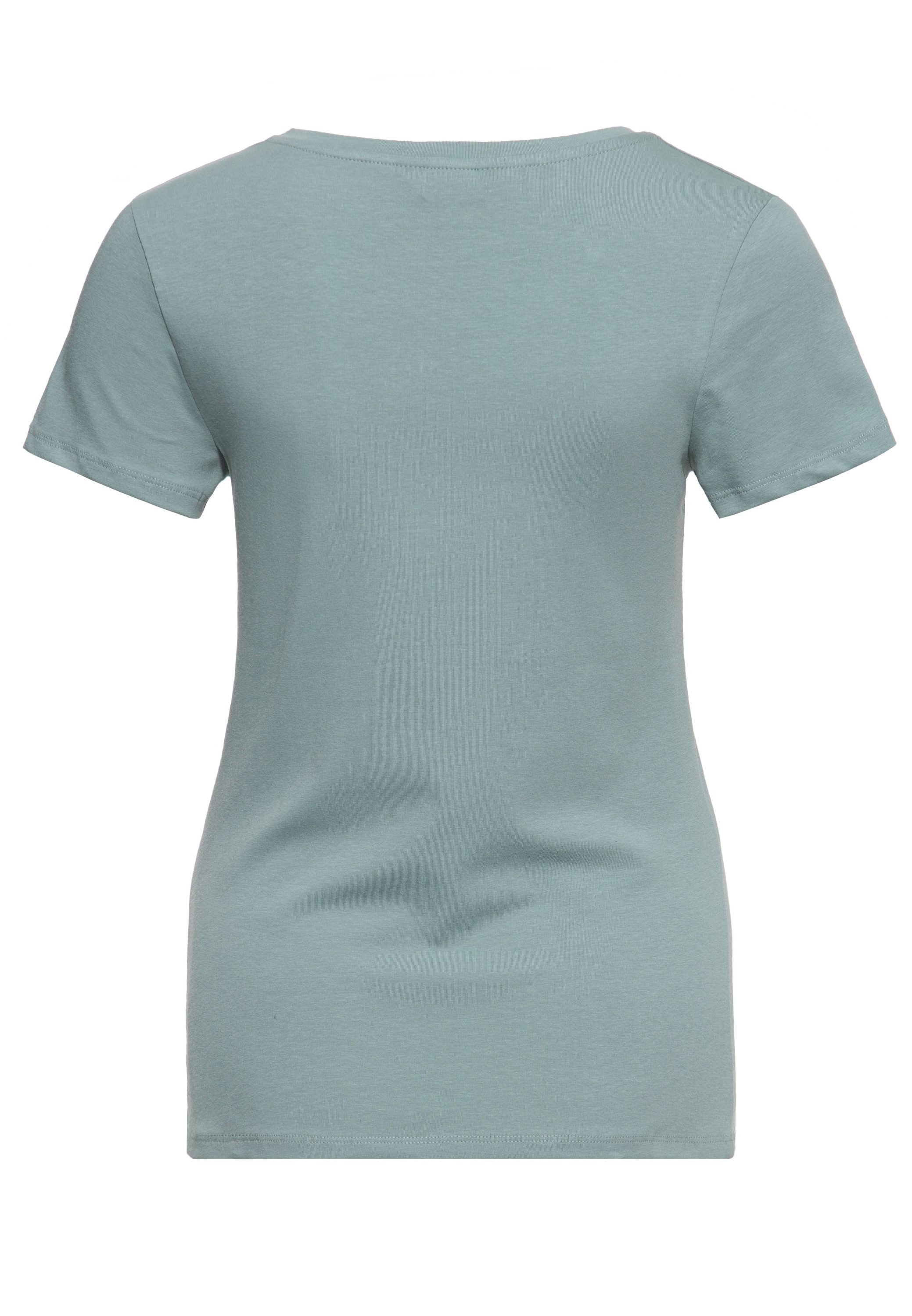 QueenKerosin Print-Shirt Sun Valley (1-tlg) mit Vintage-Car-Print