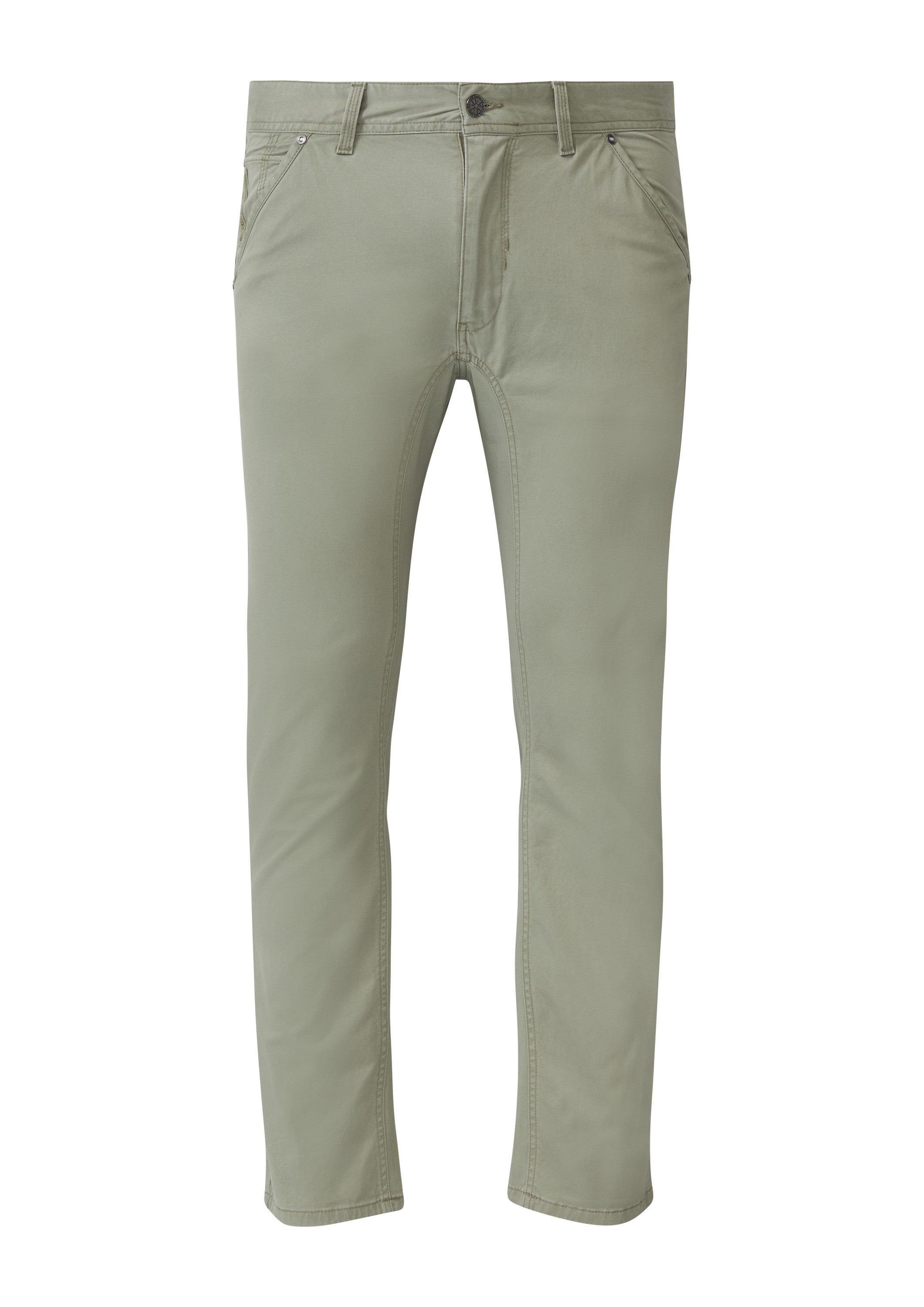 s.Oliver Chinos Hose Baumwollhose aus Twill mit Ziernaht