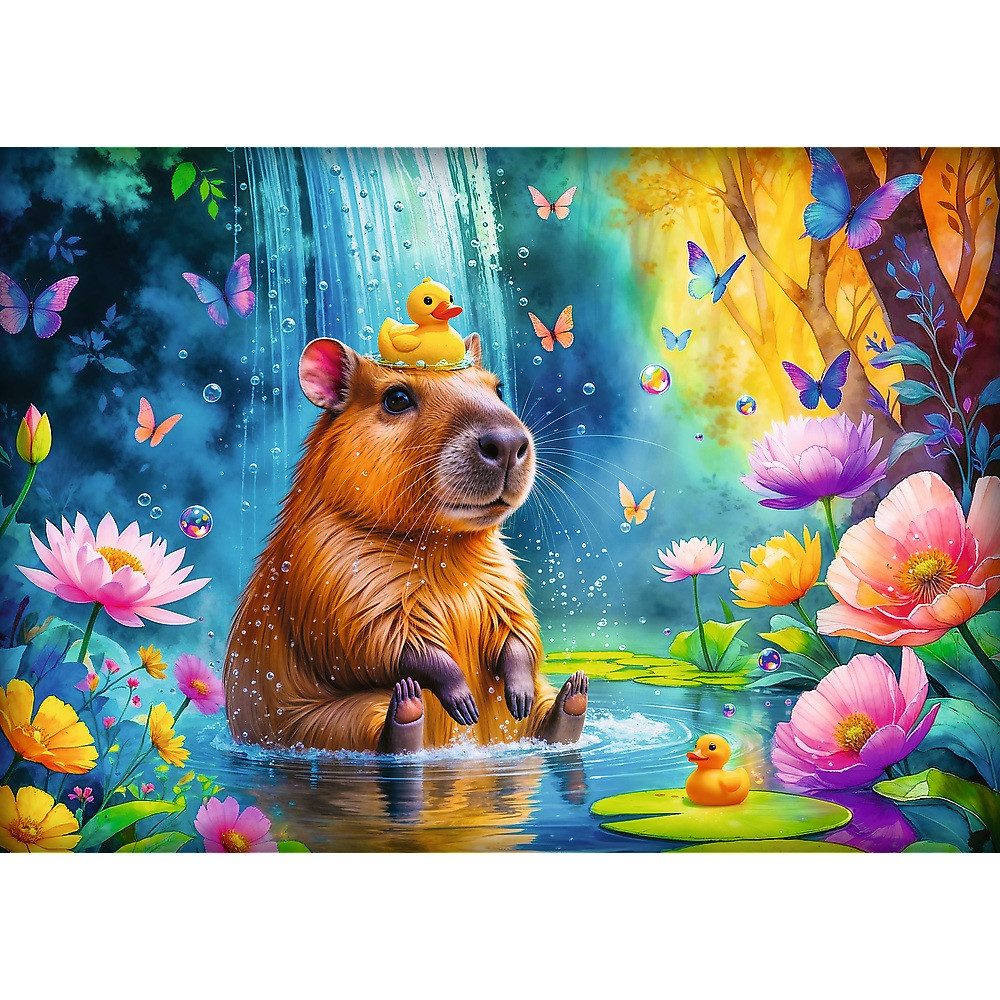Trefl Puzzle Trefl, Capybara, 1000 Teile Puzzle, 1000 Puzzleteile