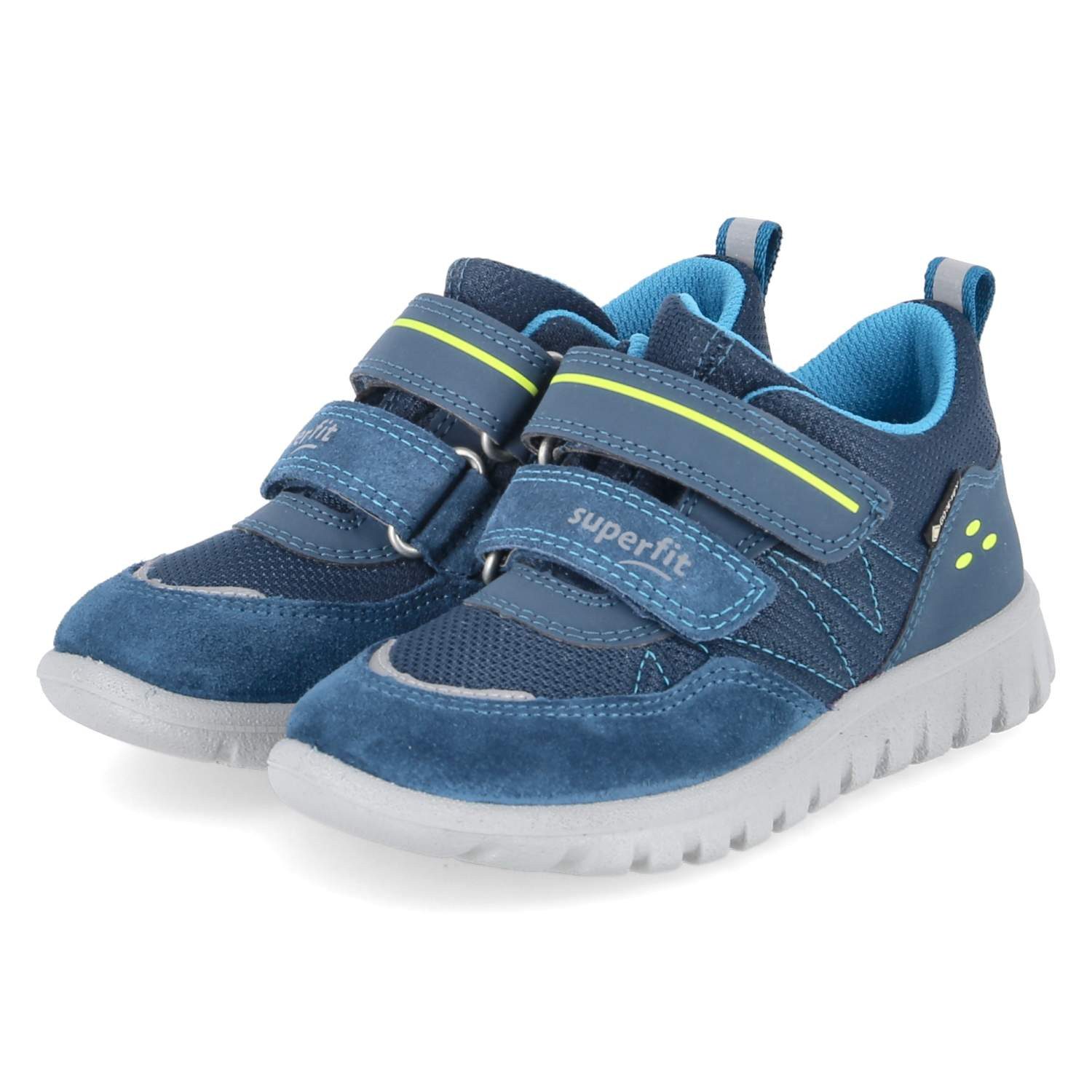 Superfit Superfit 1-006182-8050 Jungen Synthetik, Leder & Textil blau Slipper